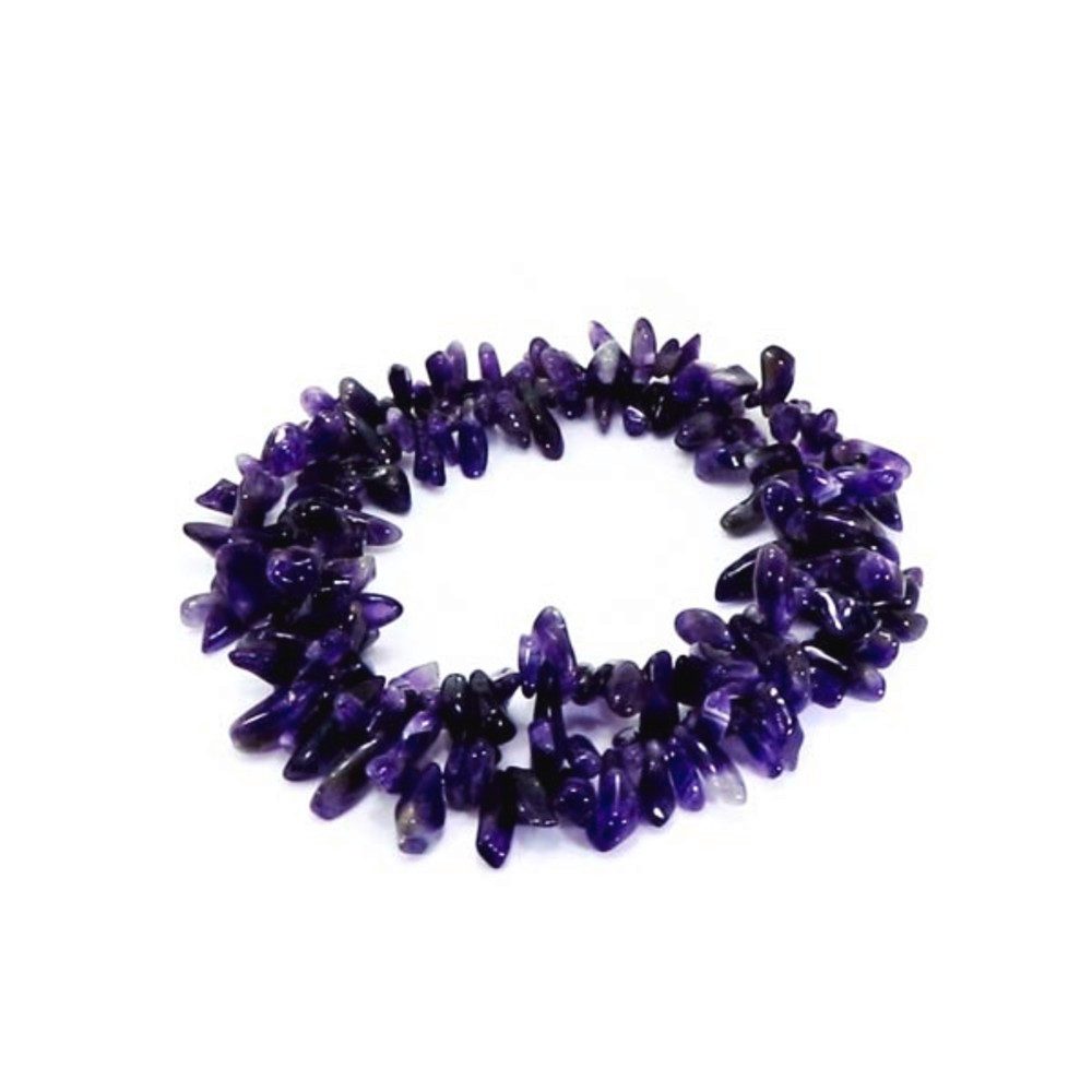 Cavill Silberkette Cavill vergoldete Amethyst Halskette 70 cm, 7,08 ct lila Perlen (1-tlg)