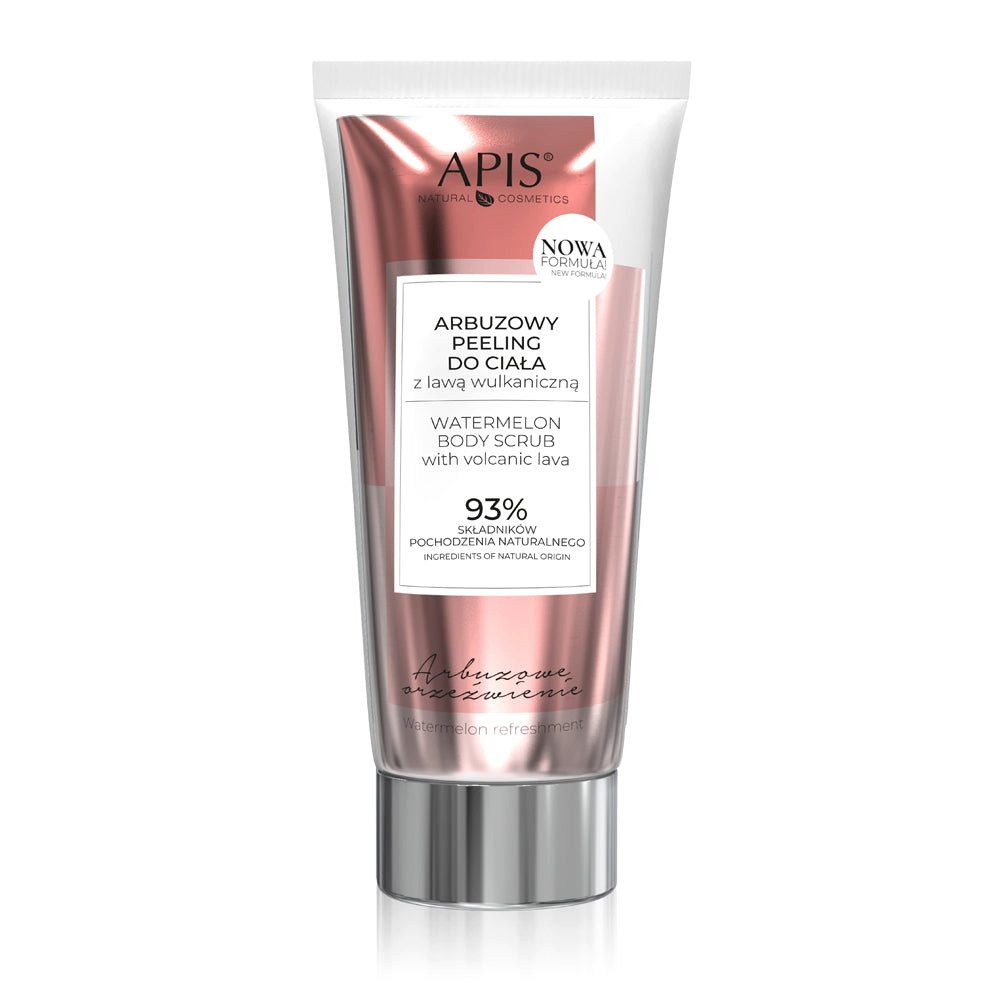 Apis Natural Cosmetics Körperpeeling APIS WASSERMELONEN Peeling - Körperjelly mit vulkanischer Lava, 200ml