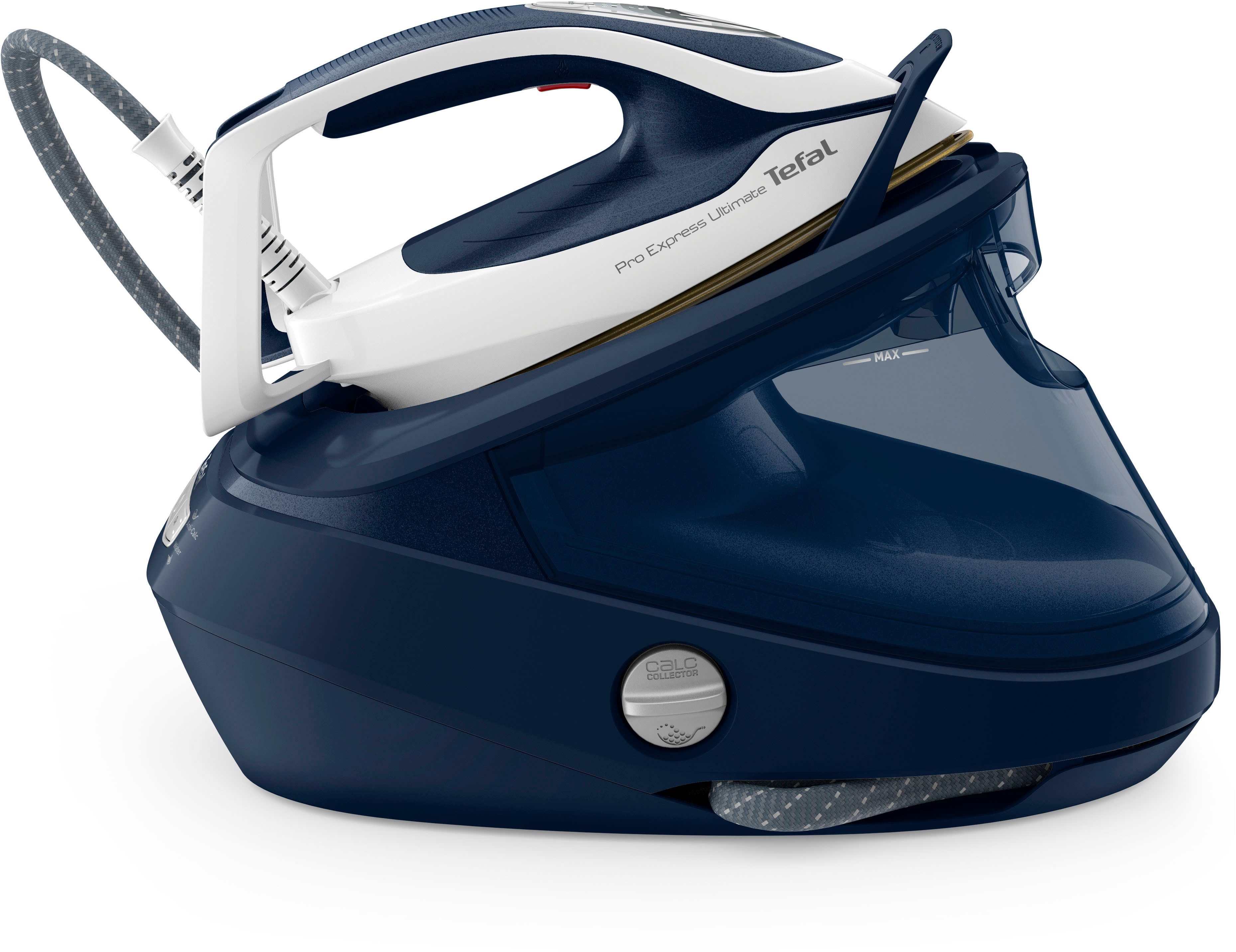 Tefal Dampfbügelstation Pro Express Ultimate, 8-Bar-Druck, abnehmbarer Kalk-Kollektor, 1200 ml Wassertank, konstante Dampfabgabe 170 g/Min., Dampfstoß 590 g/Min – Bild 4 von 5