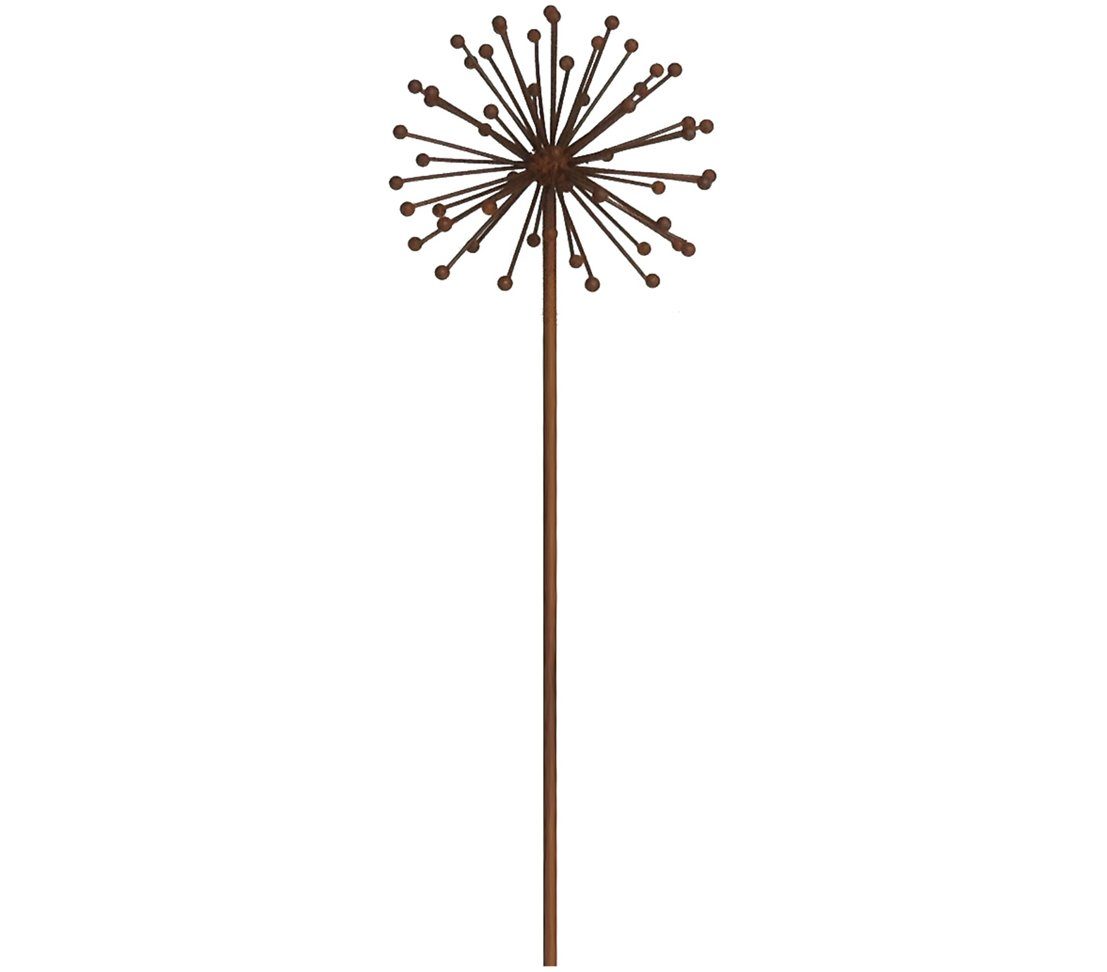 Dehner Gartenstecker Dandelion, Metall, braun Dekostab günstig online kaufen