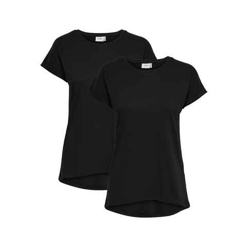 JACQUELINE de YONG T-Shirt T-Shirt 2-er Stück Pack Kurzarm Basic Blusen Set JDYLOUISA (2-tlg) 2655 in Schwarz-2