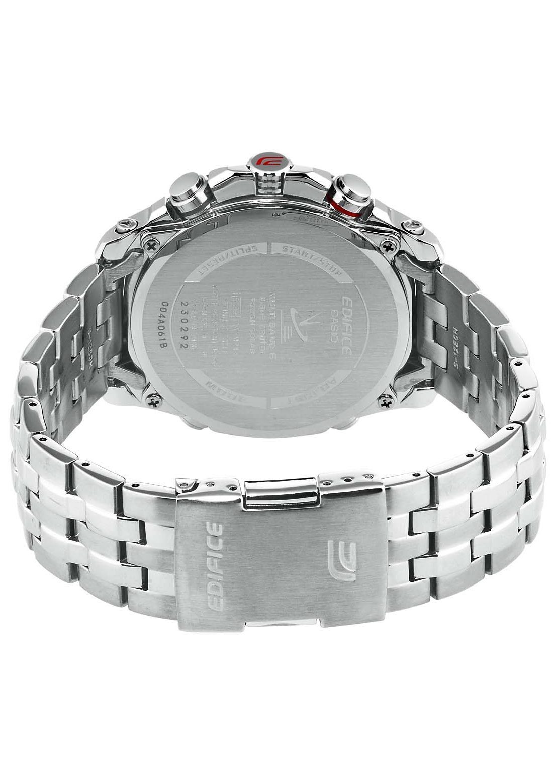 Casio Funk Funkchronograph LCW-M100DSE-2AER, Solaruhr, Armbanduhr, Herrenuhr, Edelstahlarmband, Saphirglas