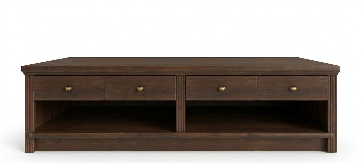 OTTO home Lowboard Soeren TV-Kommode (B/T/H: 158/45/45 cm), aus massiver Kiefer, mit 2 Schubladen, FSC®-zertifiziert – Bild 4 von 5