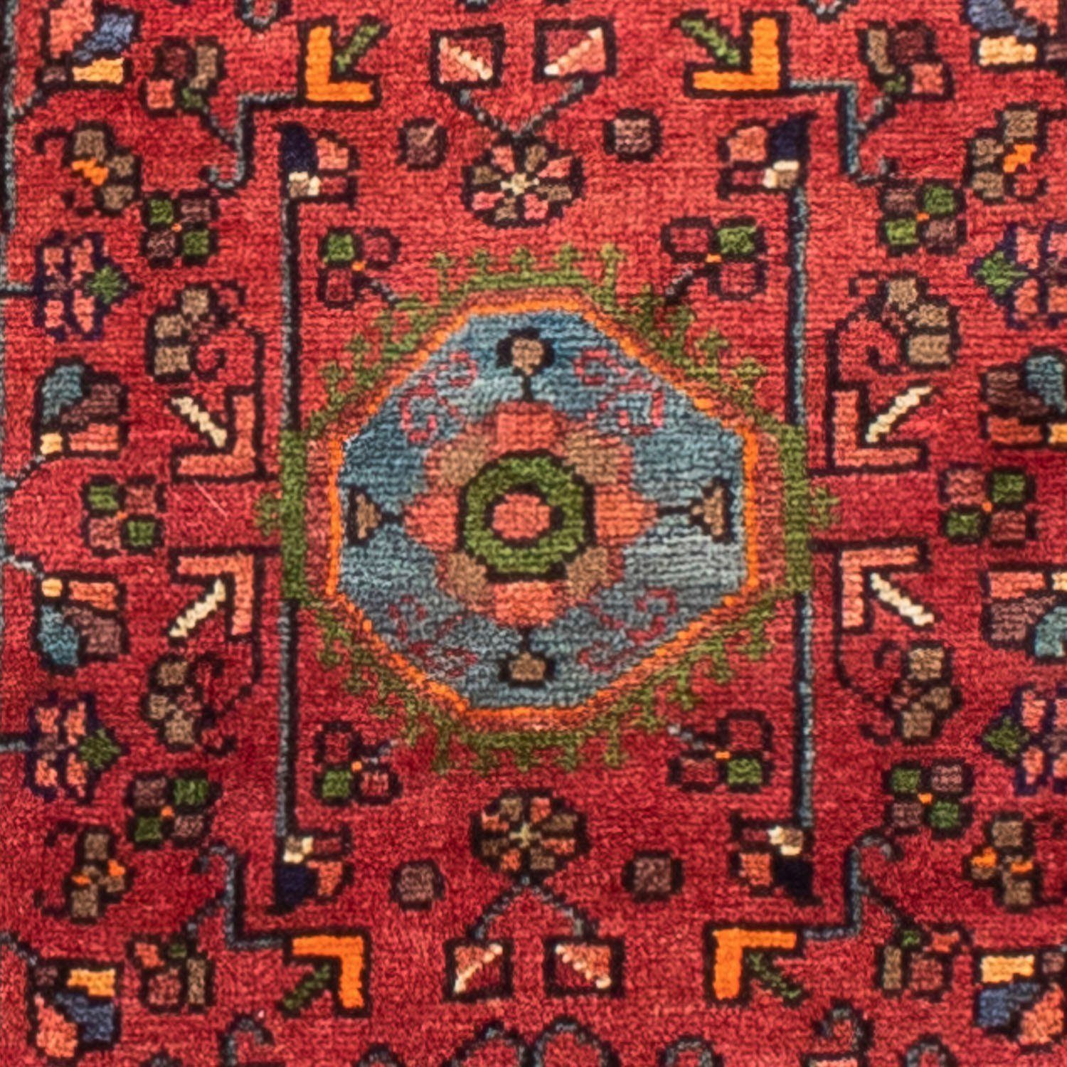 Orientteppich Perser - Nomadic mit morgenland, 142 - rechteckig, 230 cm mm, Handgeknüpft, x - Höhe: Zertifikat 10 Einzelstück dunkelblau, Wohnzimmer