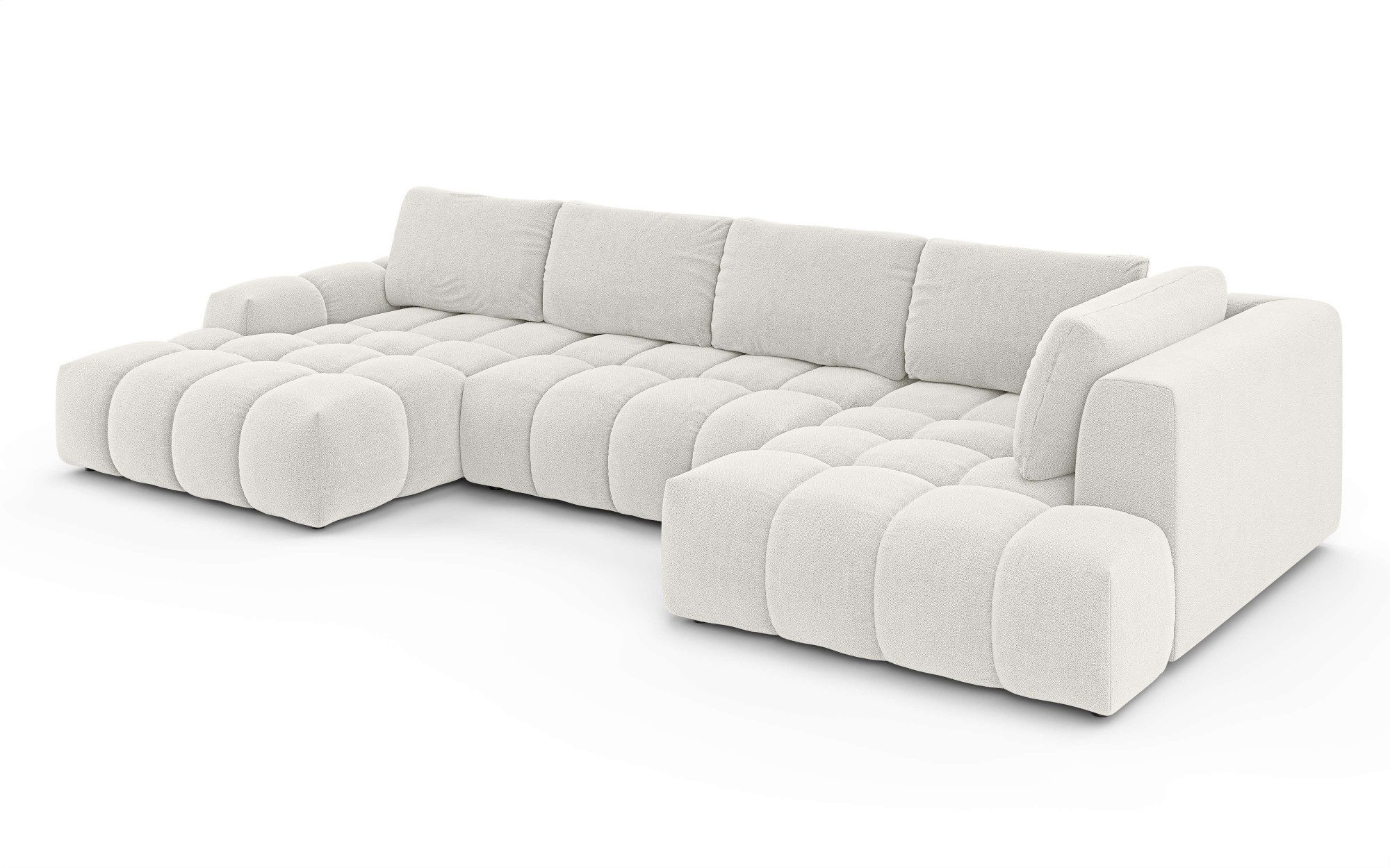 OTTO home Wohnlandschaft AZITA U-Form, Breite 363 cm - OTTO. Verlässliche Qualität., wahlweise als Schlafsofa mit Bettkasten, Bubble-Optik – Bild 5 von 5