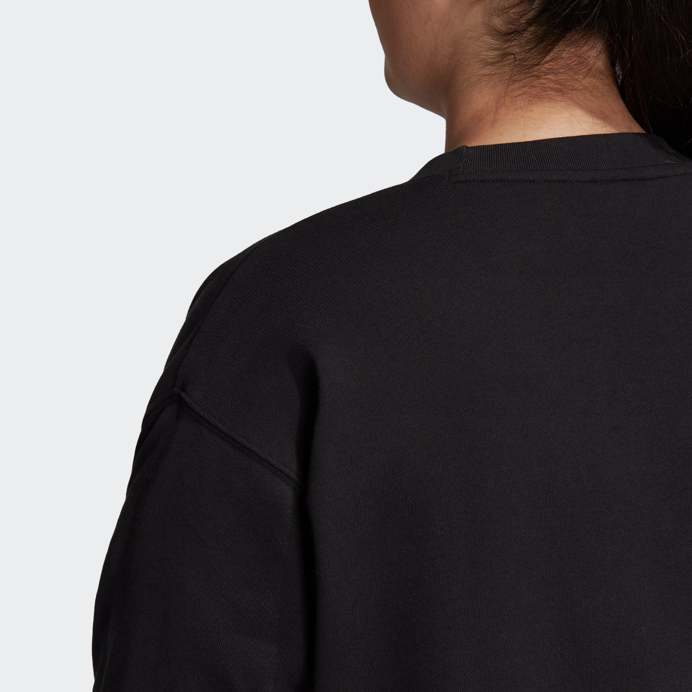 – TREFOIL adidas BLACK/WHITE Originals GROSSE Sweatshirt GRÖSSEN