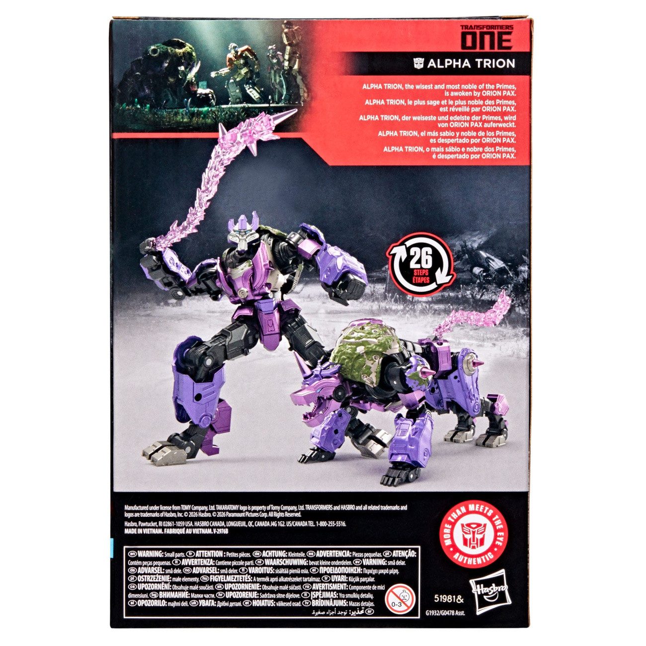 Hasbro Actionfigur Transformers One Studio Series Voyager Class Actionfigur Alpha Trion 1