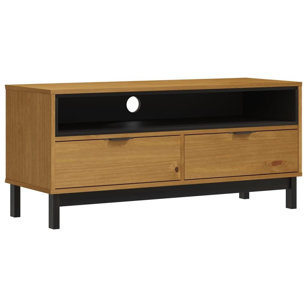 vidaXL TV-Schrank TV-Schrank FLAM 110x40x50 cm Massivholz Kiefer
