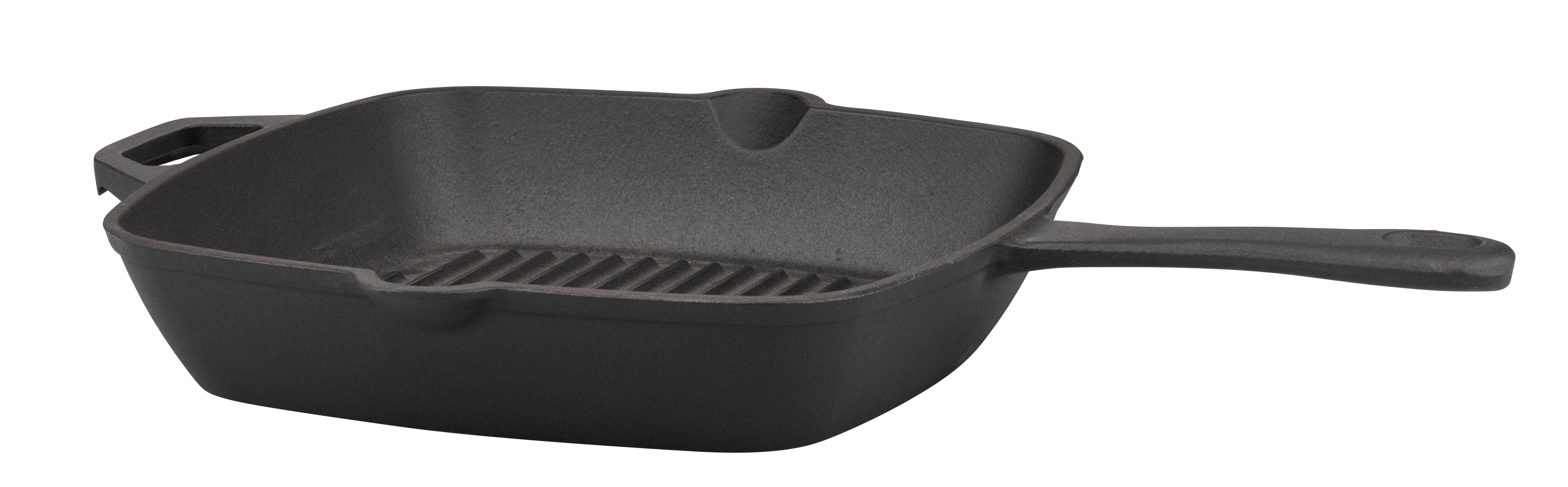 GSW Grillpfanne Black Iron BBQ, Gusseisen (1-tlg), Grillpfanne zur Anwendung auf dem Grill, Feuer oder Backofen