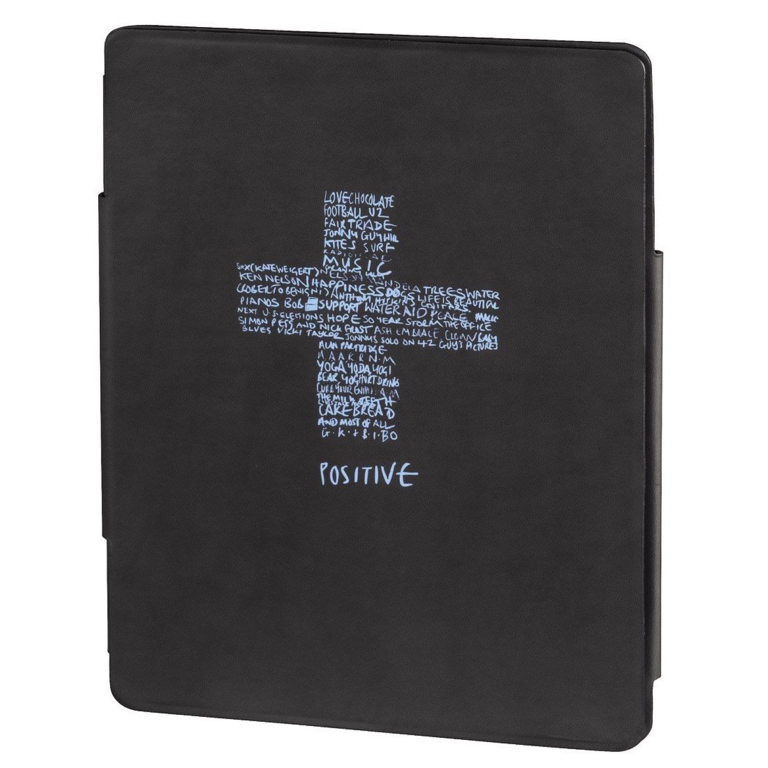 Hama Tablet-Hülle Coldplay Klapp-Tasche Smart Cover Schwarz, Schutz-Hülle für Apple iPad 4 3 4G 3G 2 2G als Video-Ständer nutzbar