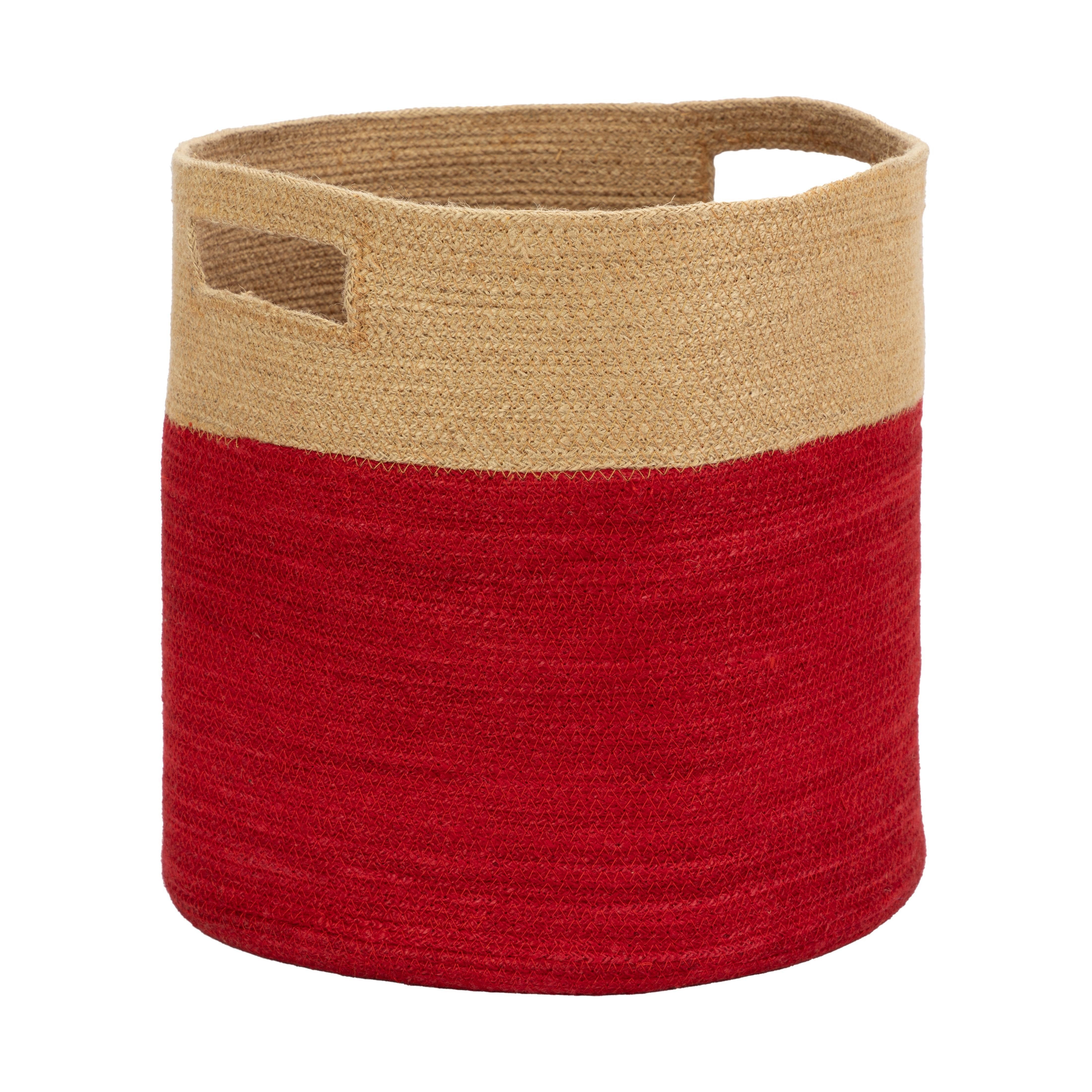 El Puente Aufbewahrungskorb Korb "Colorblock", Handmade, Handmade