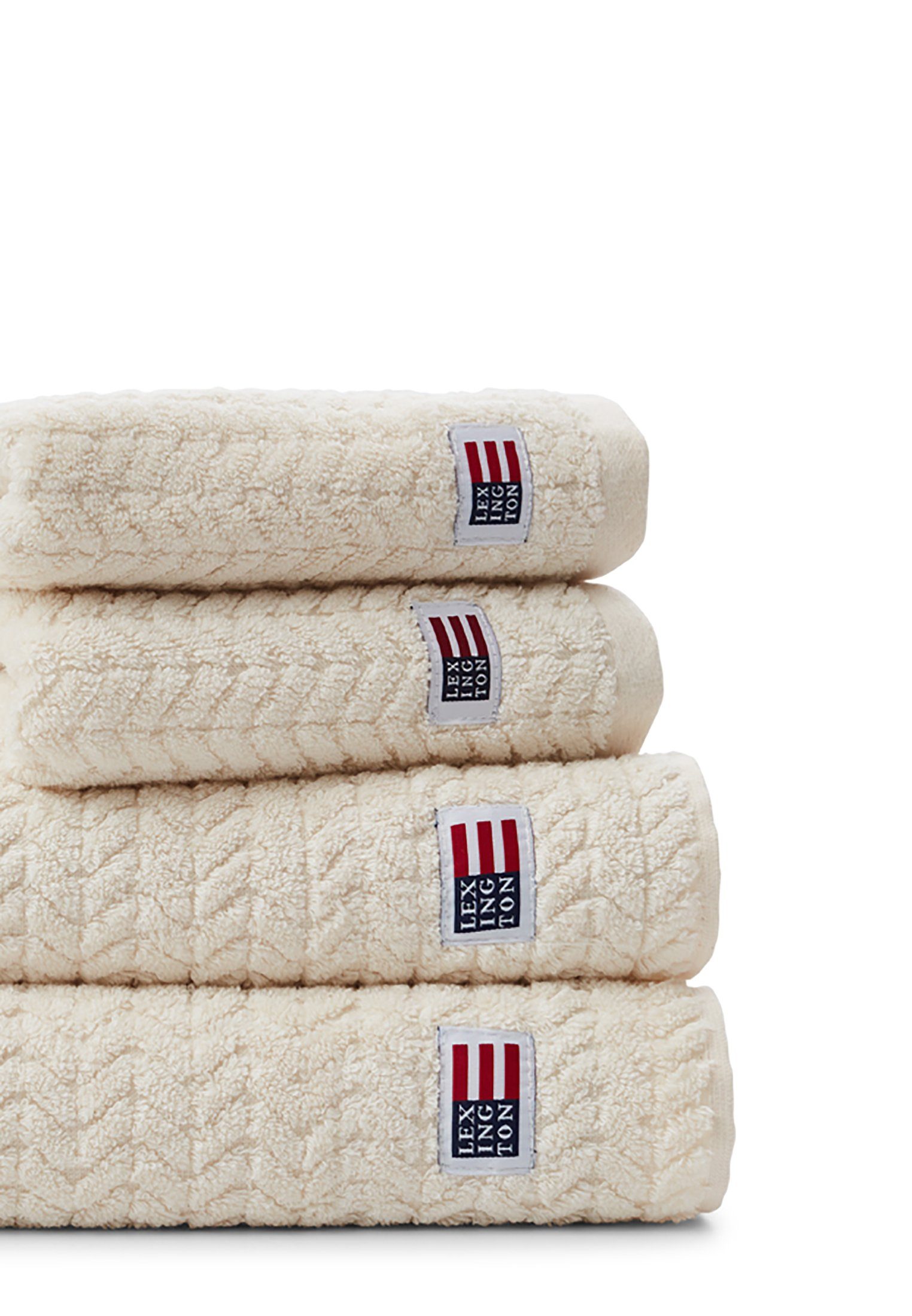 Lexington Handtuch ecru Terry Towel Structured Cotton/Lyocell