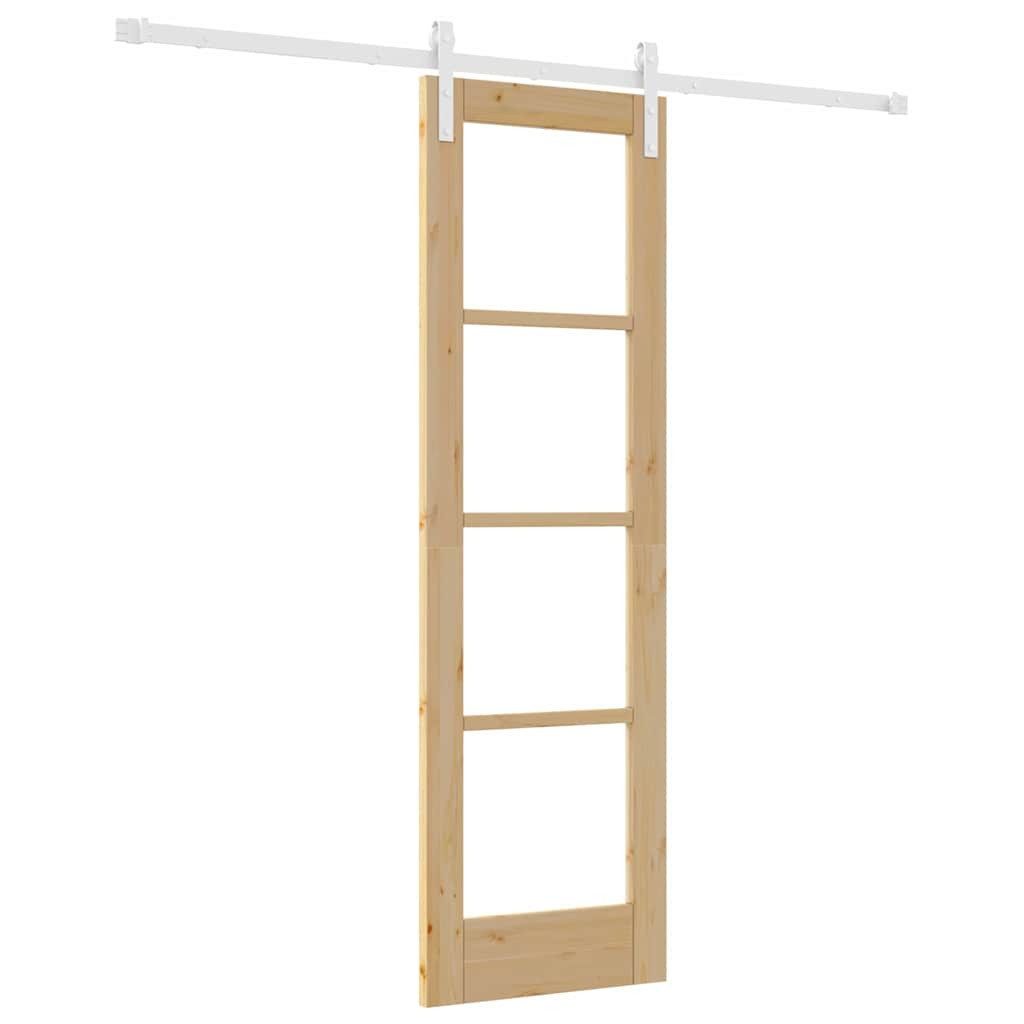 vidaXL Haustür Schiebetür ORKDAL Natur 61 x 198,5 cm (1-St)