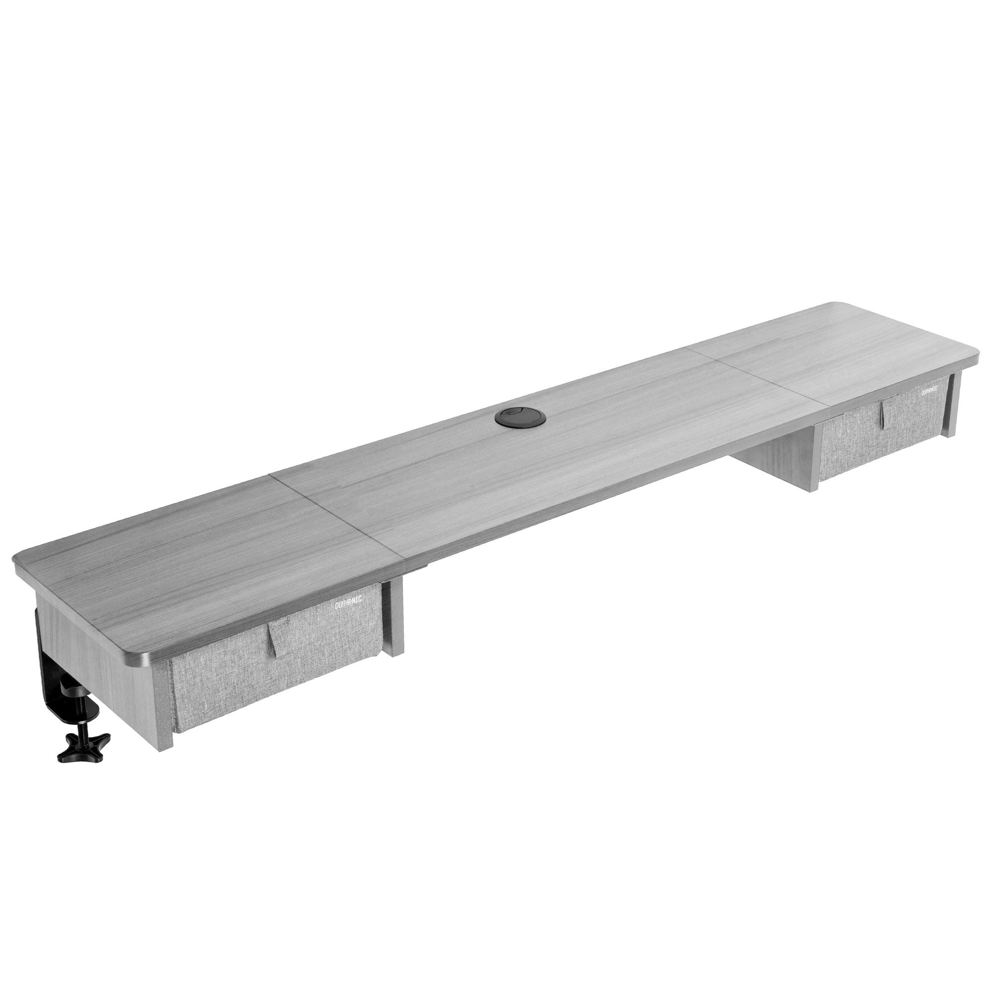 Duronic Schreibtischaufsatz DD2 GY Schreibtischaufsatz für 2 Monitore, Schreibtisch Erweiterung