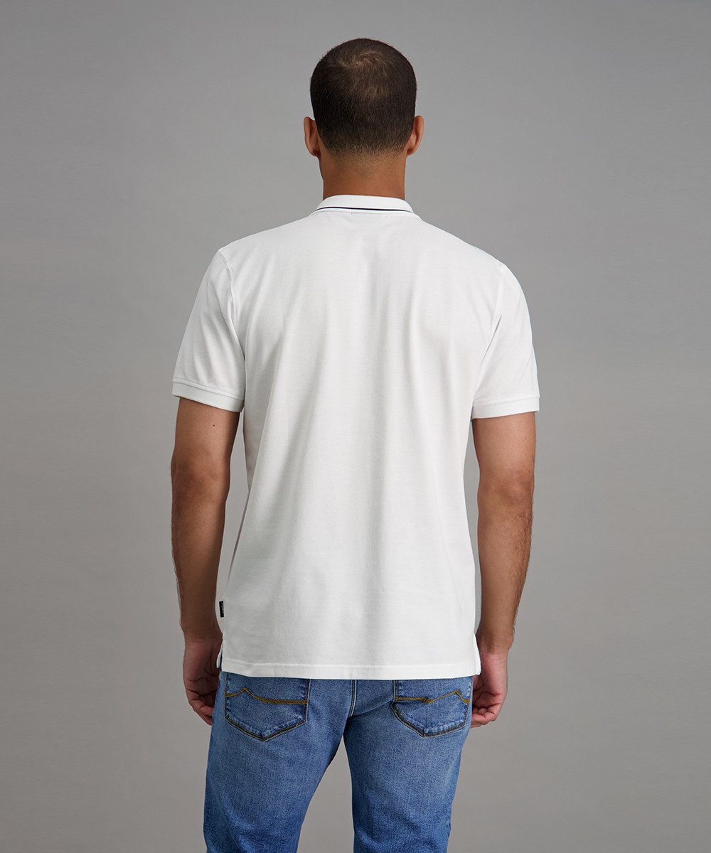 Pioneer Authentic Jeans Poloshirt mit Logo Schriftzug – Bild 3 von 5