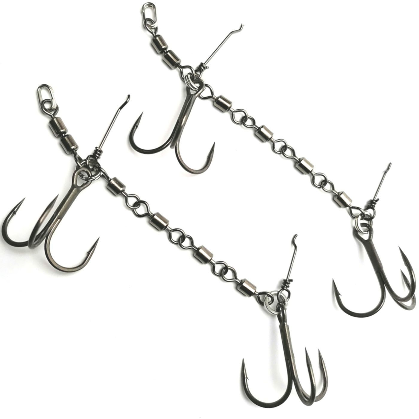 Pikecraft Kunstköder Pikecraft The 4 Swivel Stinger Rig Gr. 2/0 - 2 Gummifischsysteme