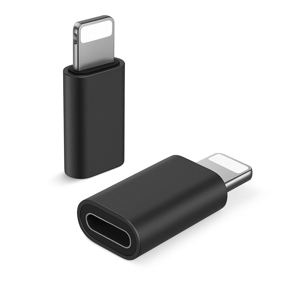 Alpha Electronics USB C auf Iphone Adapter USB-Adapter Lightning zu USB-C-Buchse auf iOS-Stecker, 0 cm, Datenübertragung, Typ c Adapter