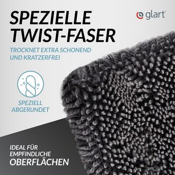 Glart 44TW8 Twist Auto Mikrofaser Trockentuch XXL 80x55cm extrem saugstark Mikrofasertuch (80% Polyester, 20% Nylon, 55x80 cm)