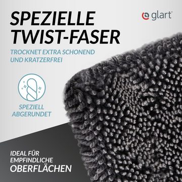 Glart 44TW6 Twist Auto Mikrofaser Trockentuch XXL 60x40cm extrem saugstark Mikrofasertuch (80% Polyester, 20% Nylon, 40x60 cm)