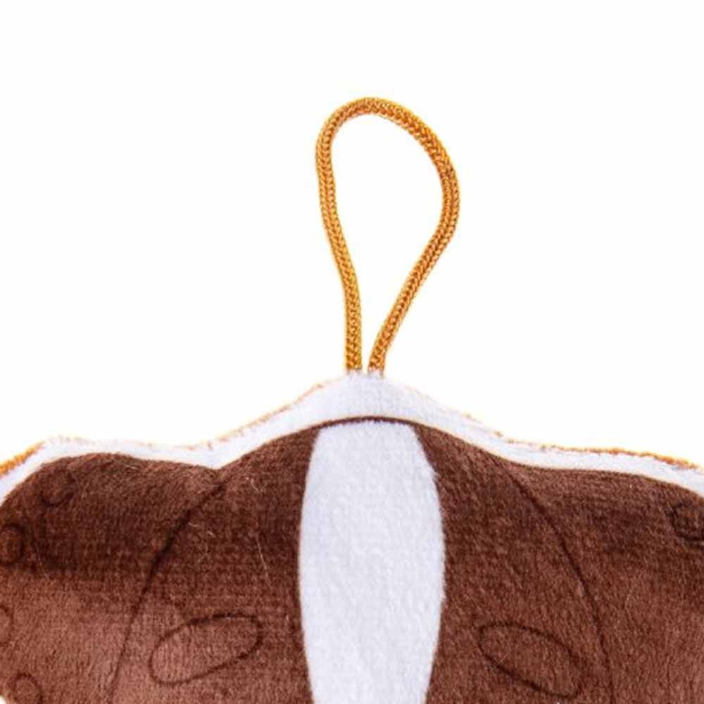 Thumbnail - LG-Imports Tierkuscheltier 3 Stück Plüschkissen Hund mit Schlaufe - ca. 18 cm