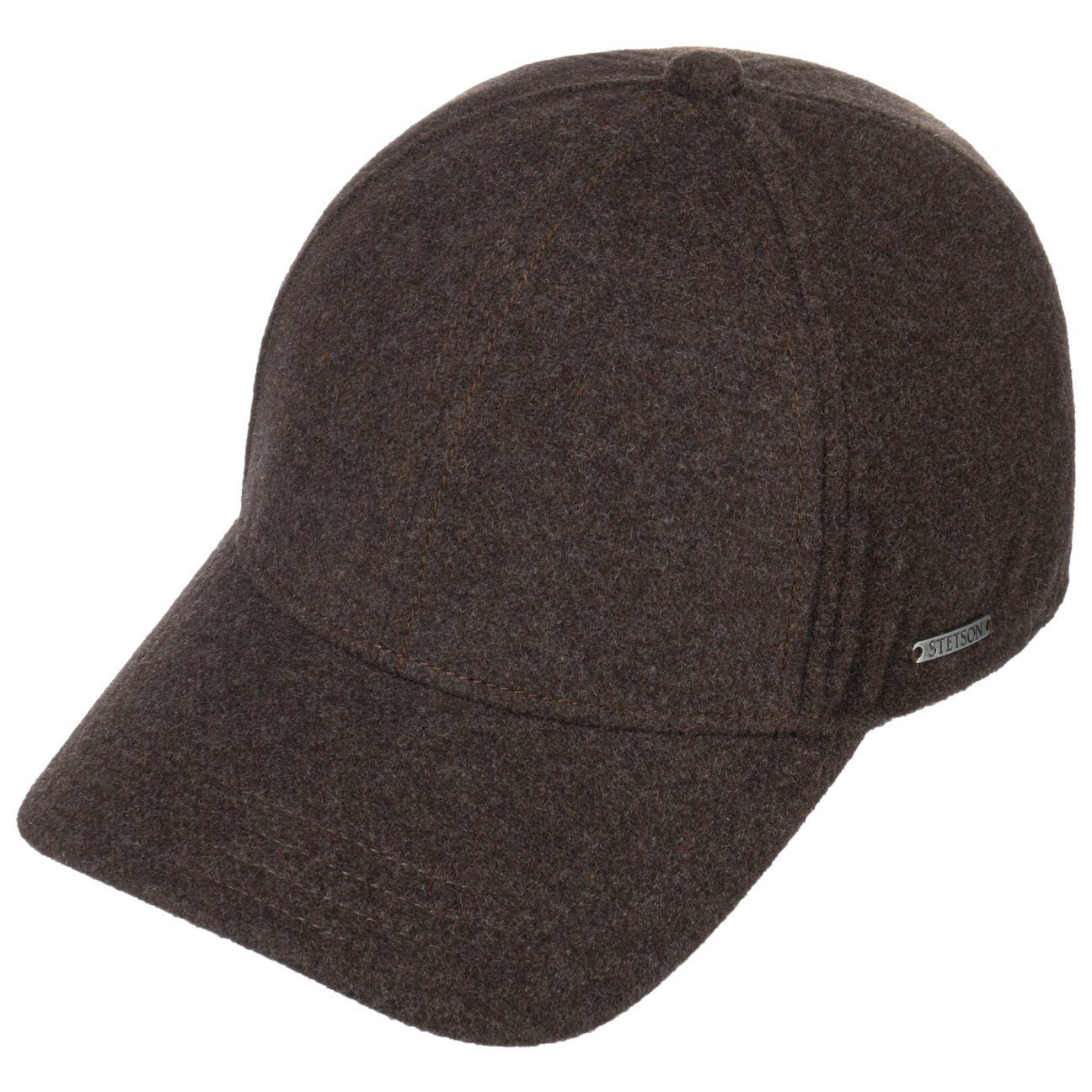 Stetson Baseball Cap (1-St) Baseballmütze braun geschlossen Hinten