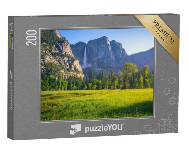 puzzleYOU Puzzle Yosemite Wasserfälle, Kalifornien, USA, 200 Puzzleteile, puzzleYOU-Kollektionen Yosemite, Kalifornien