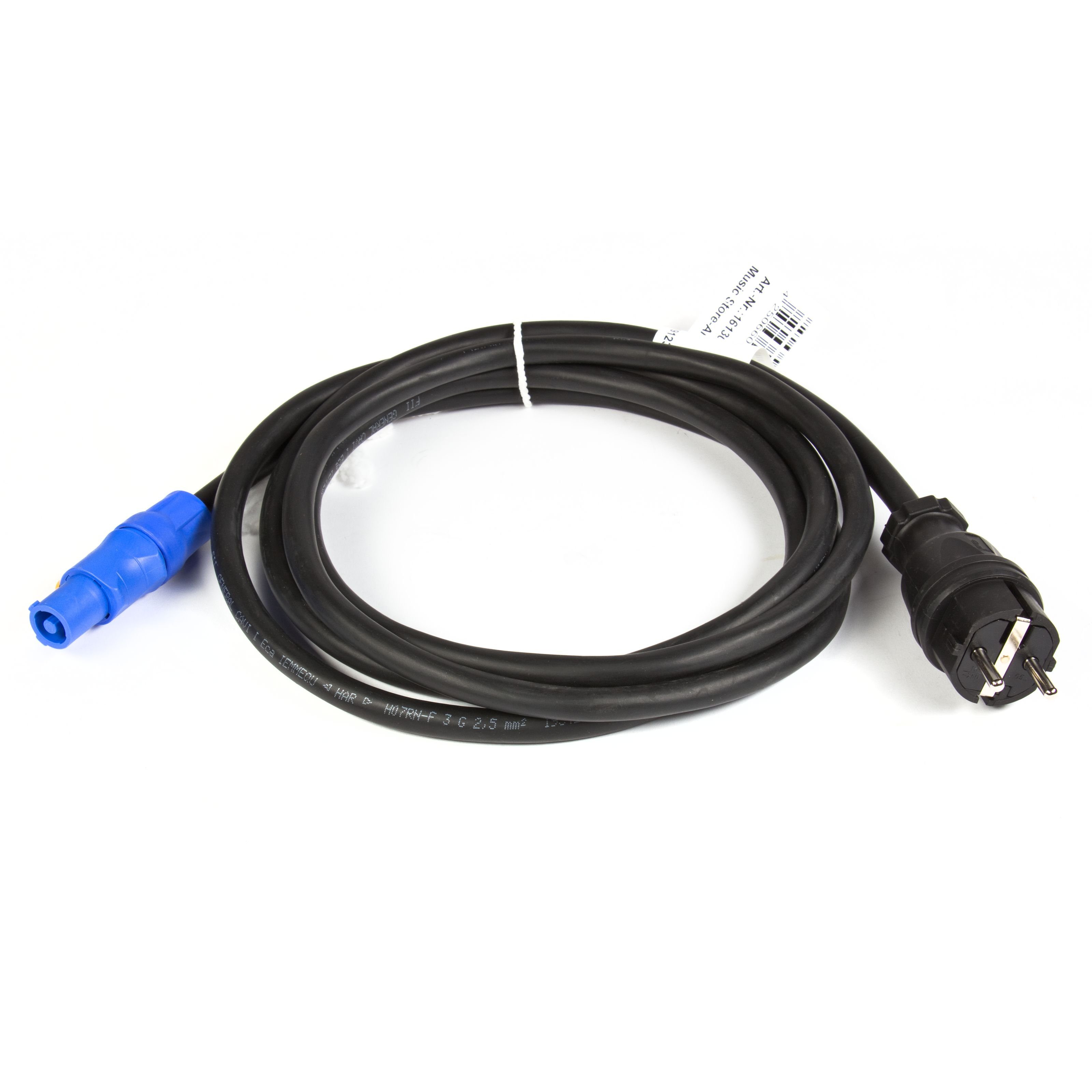 MUSIC STORE Audio-Kabel, Power Twist Netzkabel 3m 3x 2,5mm² - Kabel