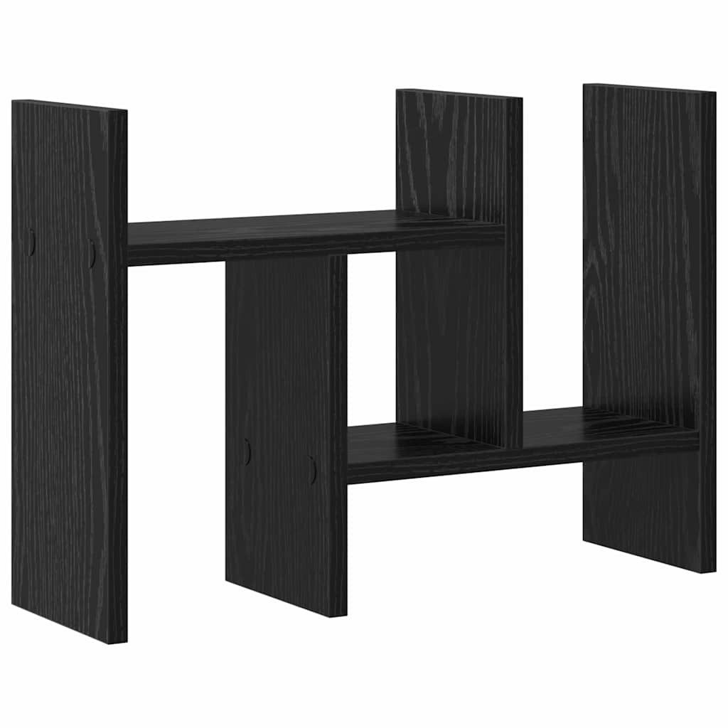 vidaXL Organizer Schreibtisch Organizer Schwarz Eichen-Optik Holzwerkstoff (1 St)