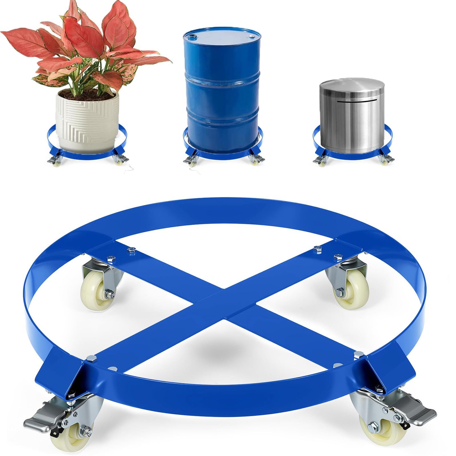 GarveeMore Treppensackkarre 55 Gallonen Heavy Duty Trommel Dolly KapazitätDolly Warenkorb