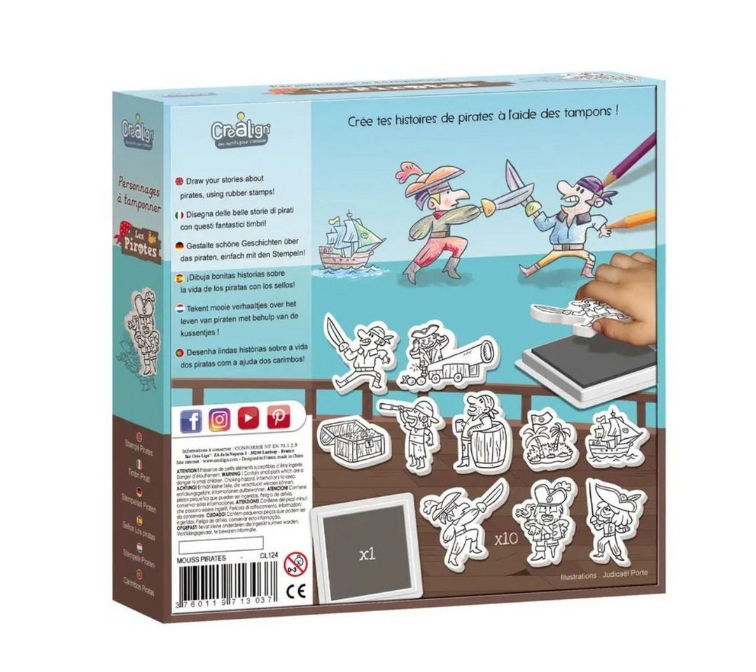 Thumbnail - suebidou Stempel Spielset Charaktere zum Stempeln Kreativset Stempelset, Wunderschönes Stempelset mit vielzähligen Stemp...