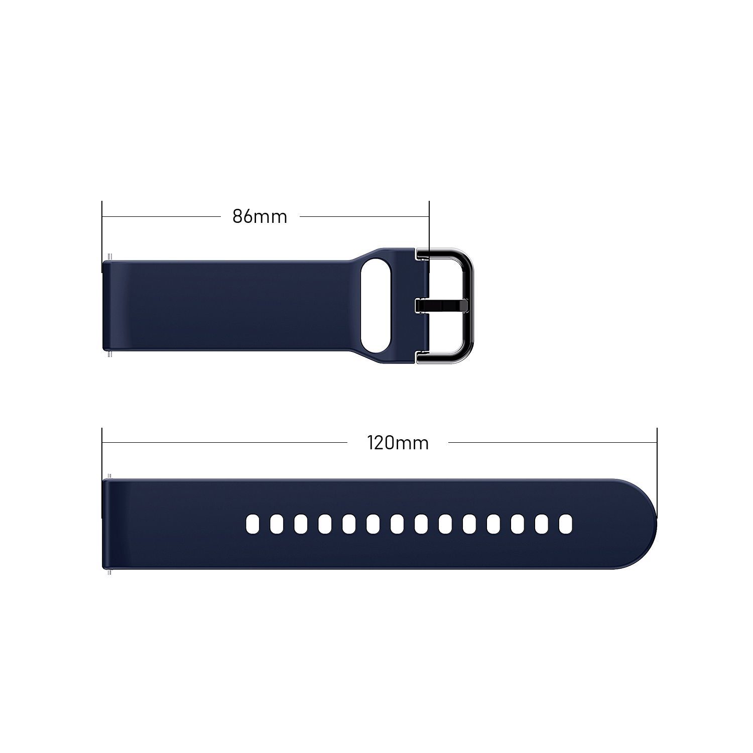 S0S3Z023JVCP2) 22mm Zubehör mit Uhrenarmbänder Ersatzarmband(Keine für Smartwatch-Armband Kompatibel Uhr), Armband Smartwatch(Artikel-Nr. Blau Mutoy Smartwatch