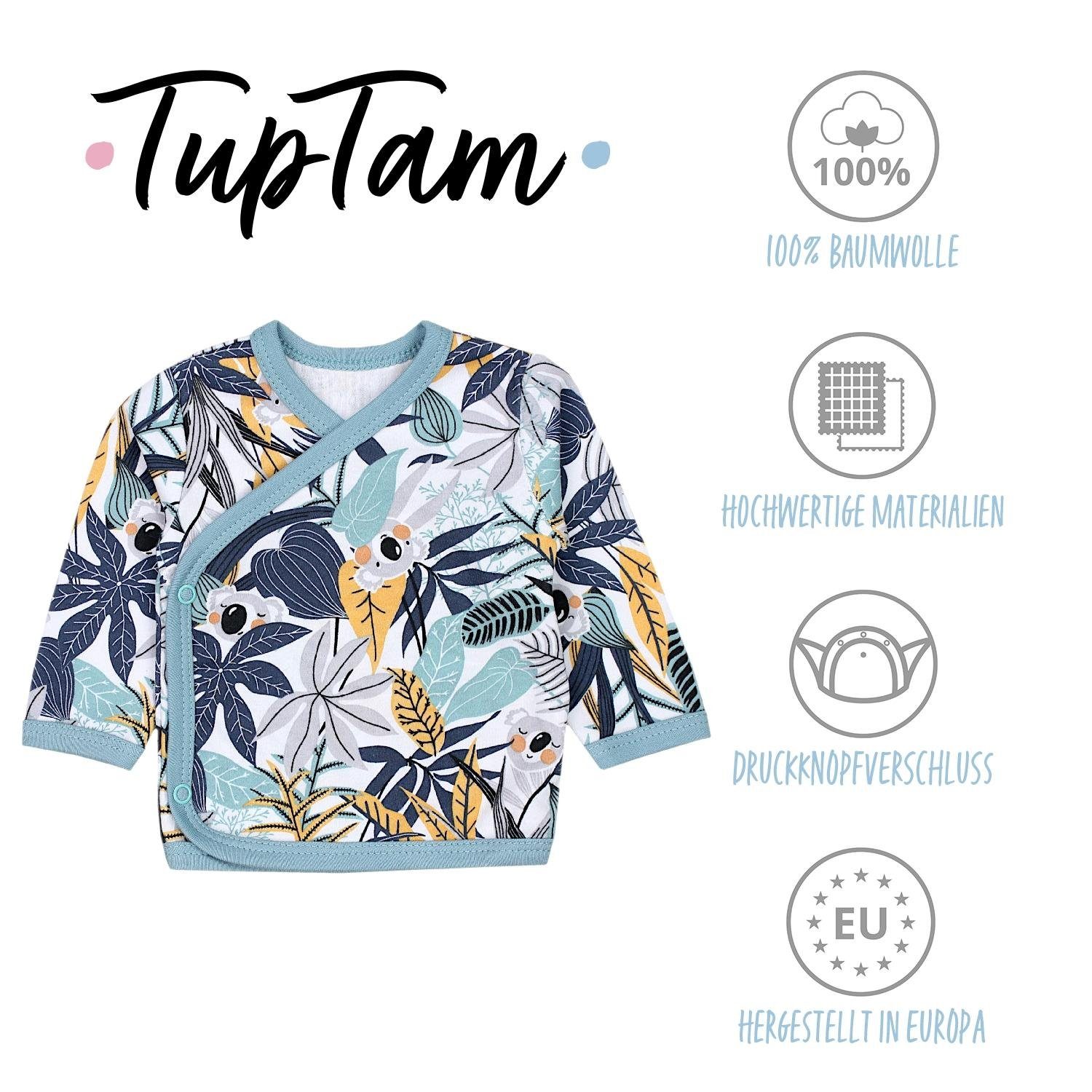 TupTam Wickelshirt TupTam Baby Jungen Langarm Wickelshirt Baumwolle 5er Set