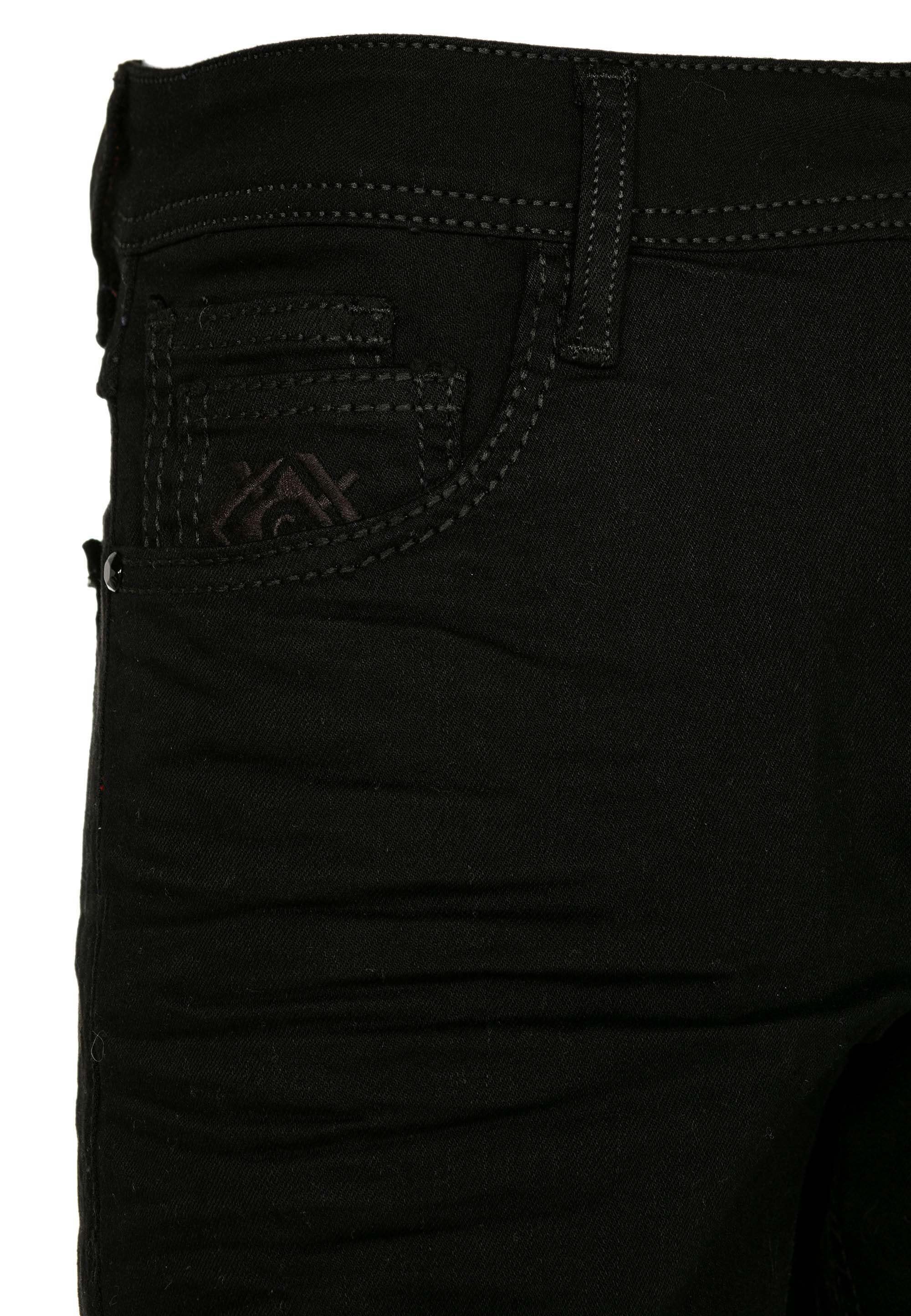 Fit Straight in schwarz-schwarz Slim-fit-Jeans Cipo Baxx &