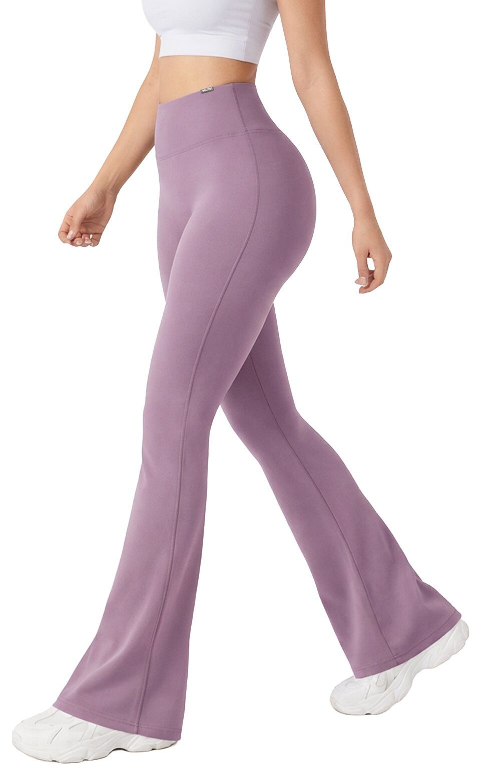 Smilodox Schlaghose Loreen, Flared Seamless Sportleggings, Schlaghose, Blickdicht Slim Fit Booty Yogahose, Elastisch Fitnessleggings, Gym, Freizeit