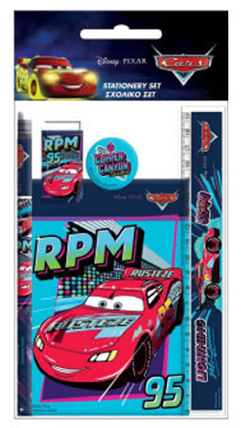 Disney Cars Kreativset Disney Cars RPM Schreibwarenset 5-teilig