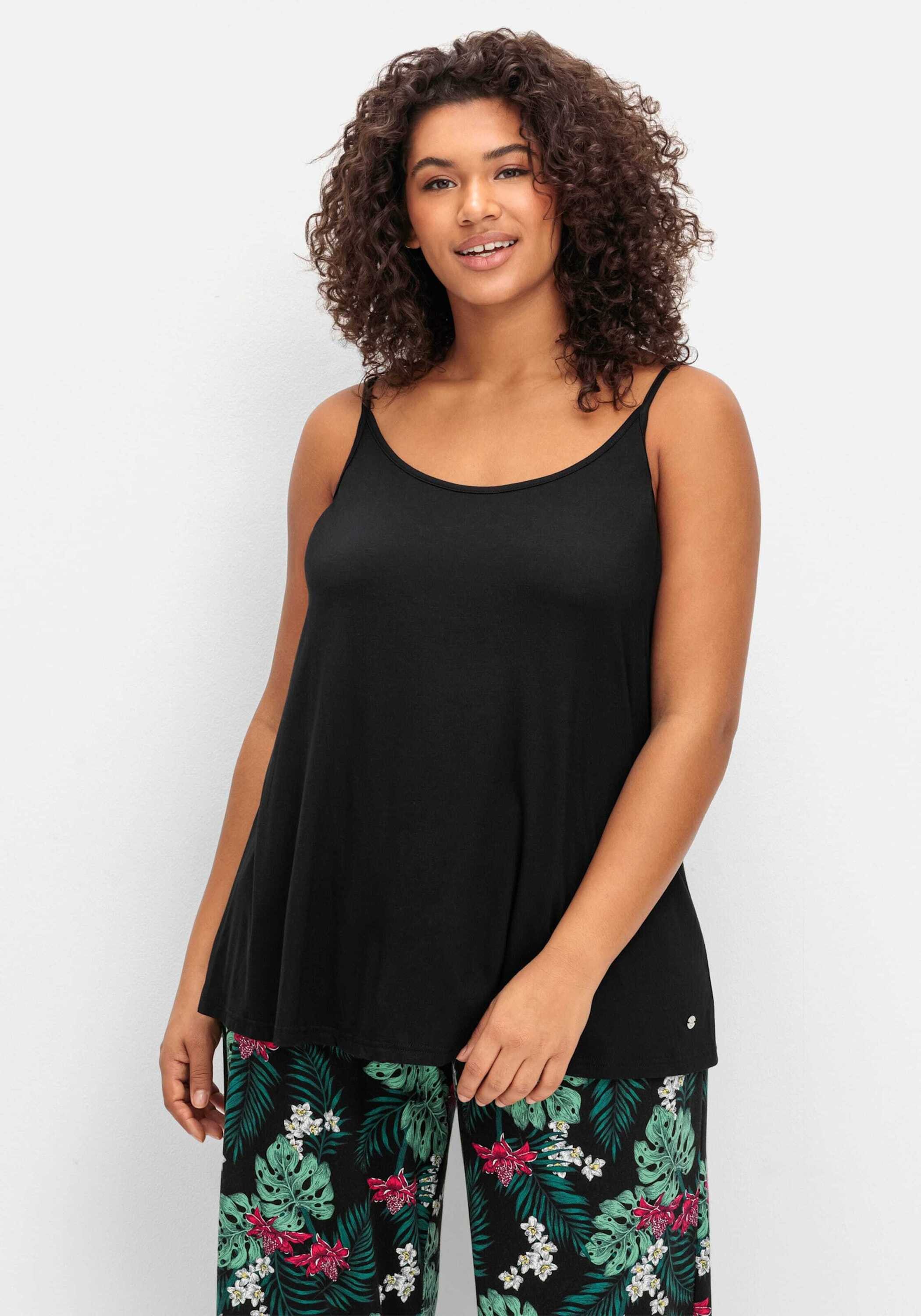 Sheego Strandkleid Trägertop Ärmellos