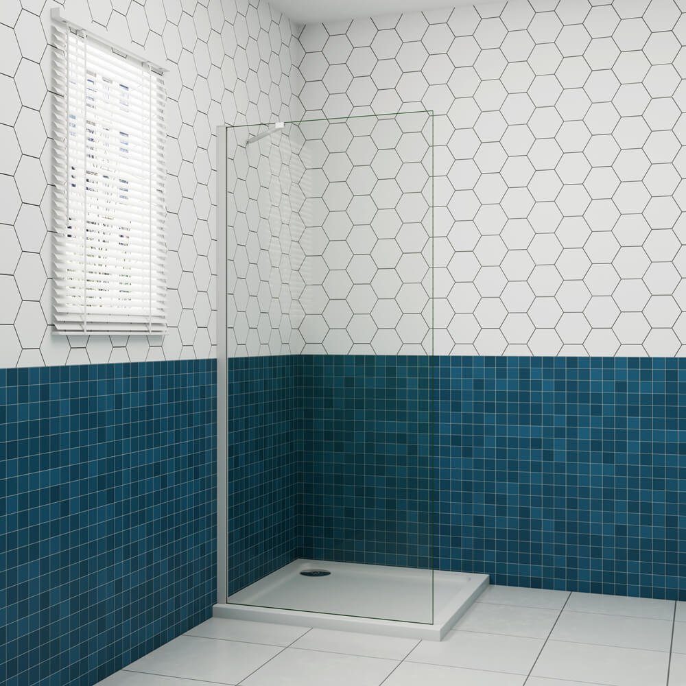 duschspa Duschwand 5mm 185cm ESG Duschkabine Duschtrennwand Seitenwand, Ein günstig online kaufen