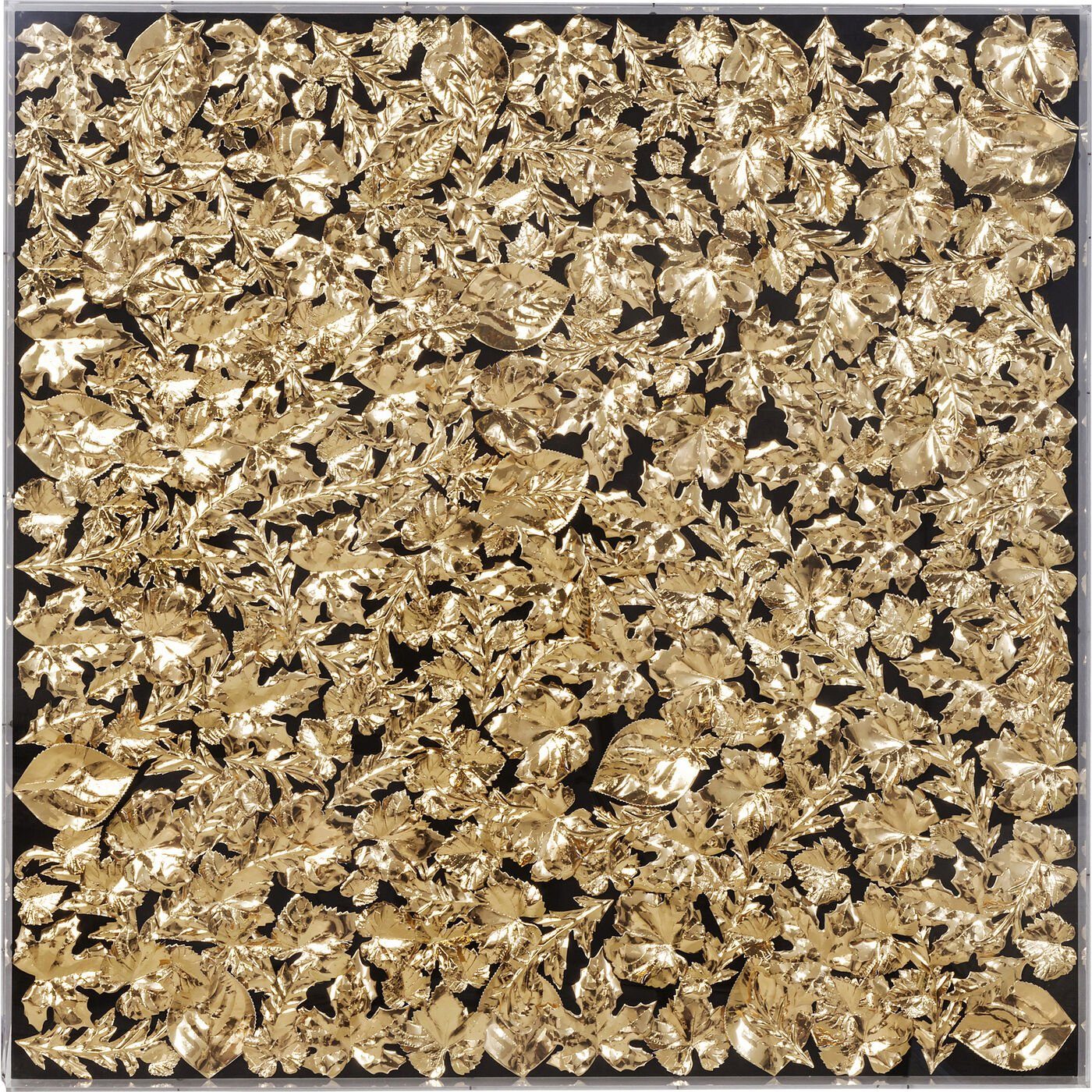 Kare Design Bild Gold Leaf, Blätter, günstig online kaufen