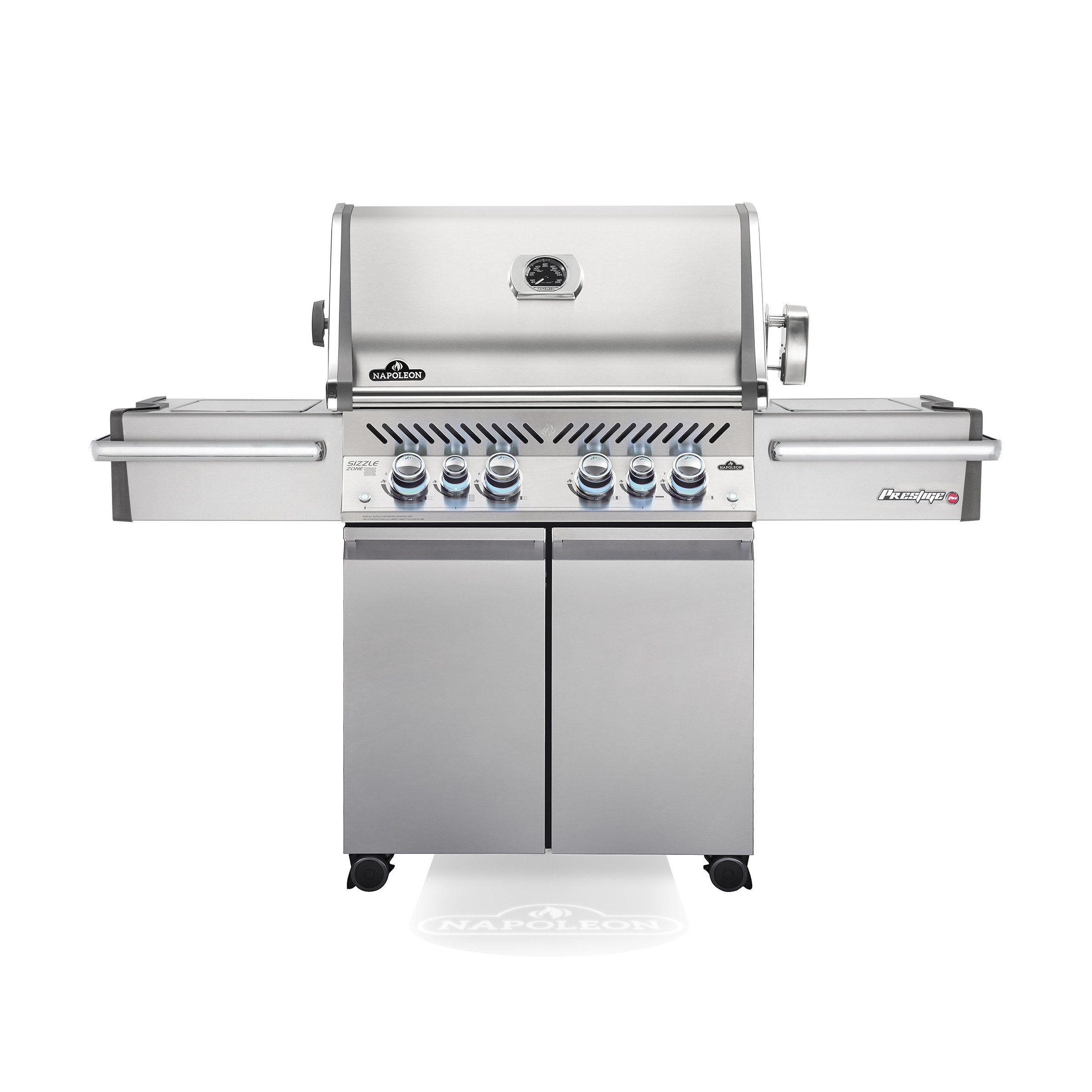 Napoleon Gasgrill Napoleon Prestige PRO 500 Gasgrill Edelstahl Limited Edition, Gasgrill mit Sizzle Zone, Heckbrenner und App Sensor