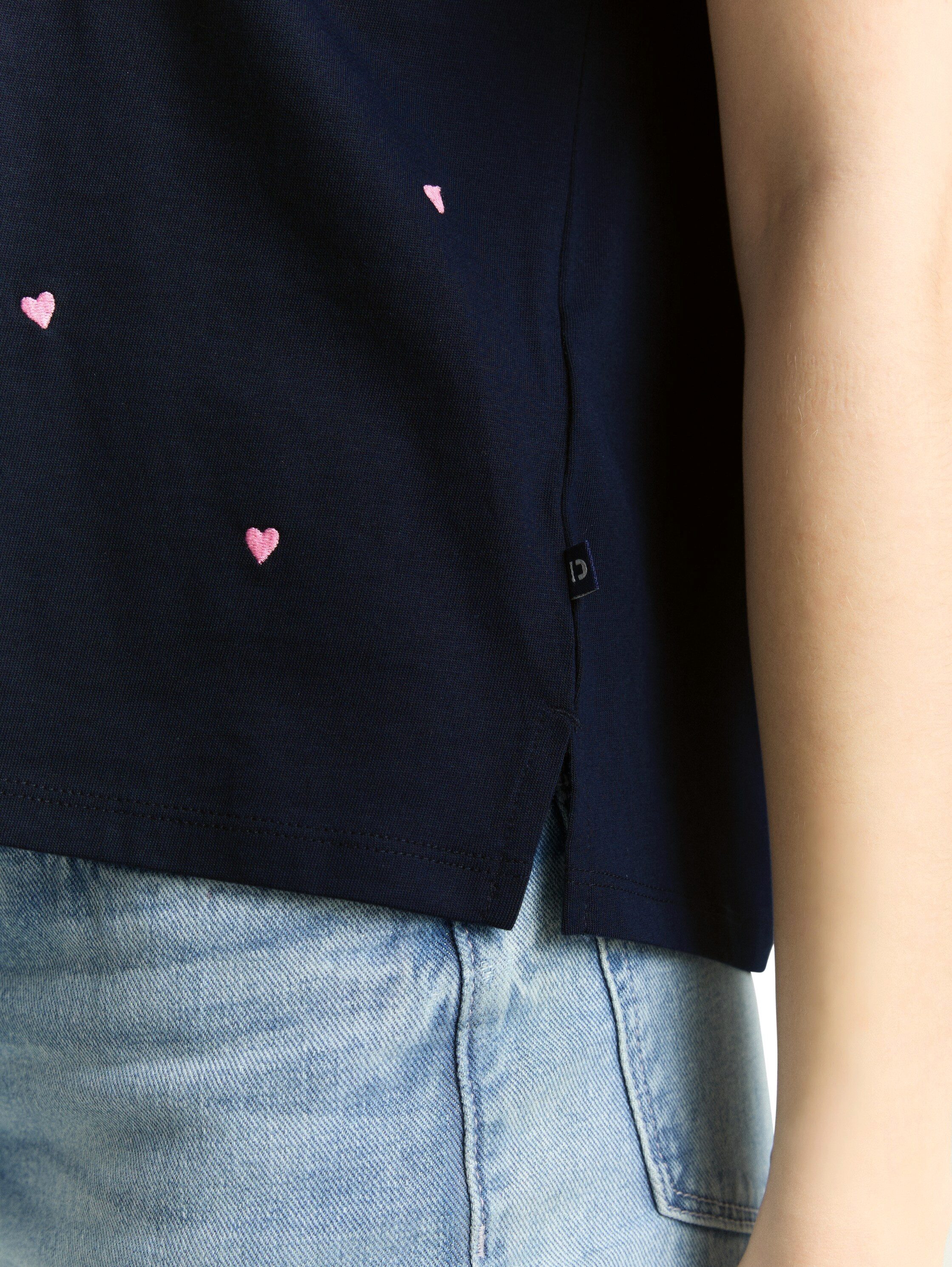 TOM TAILOR Denim T-Shirt mit All-Over Print