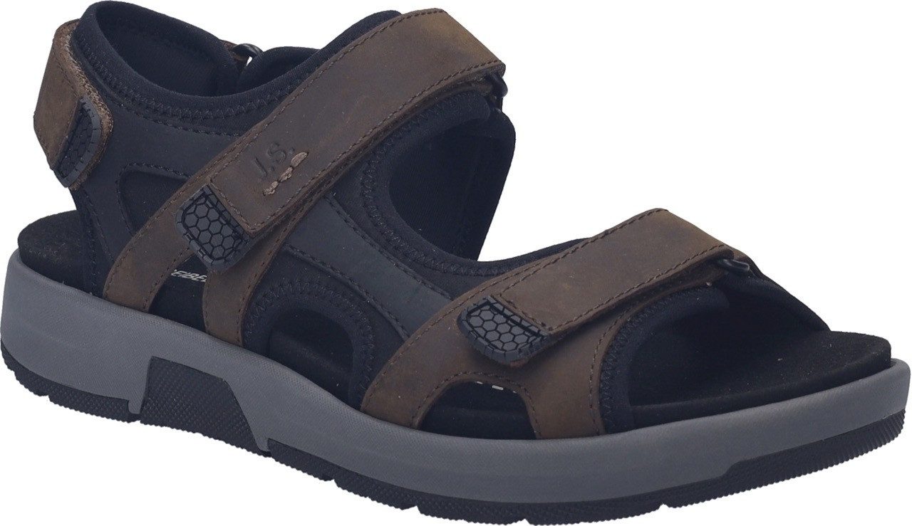 Josef Seibel Emeric 06 Trekkingsandale Sommerschuh, Bequemschuh mit Klettverschlüssen, H-Weite
