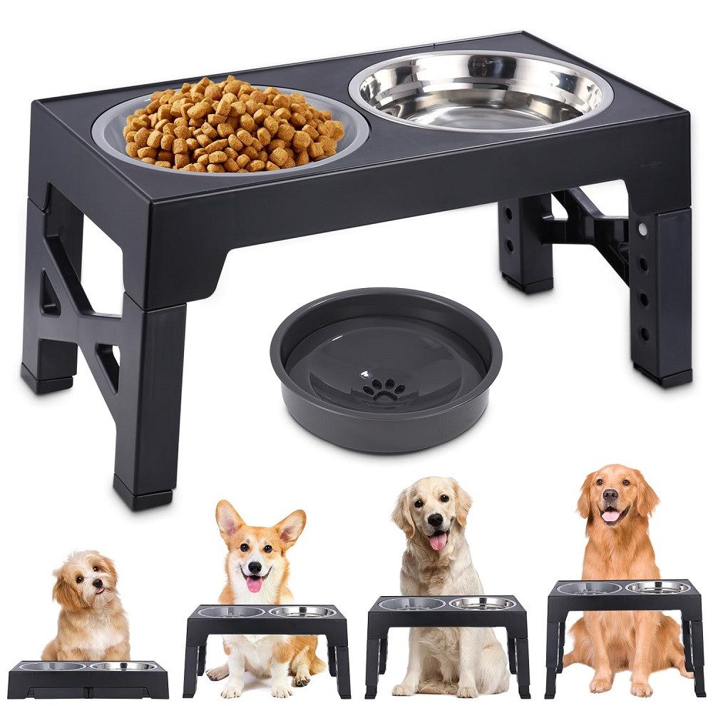 Futterspender Hundefutter Schüssel, faltbare Haustier langsame Nahrung Schüssel