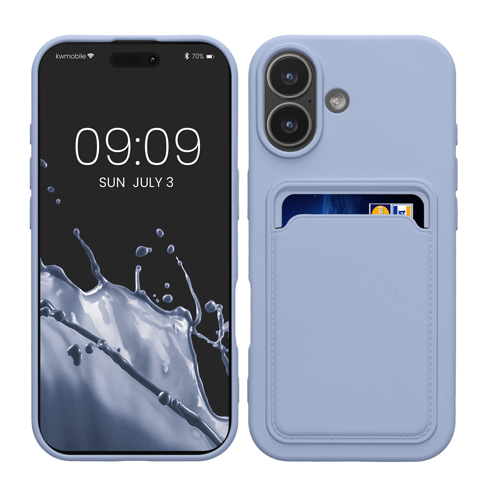 kwmobile Smartphone-Hülle Hülle für Apple iPhone 17, Handyhülle mit Fach für Karten - Handy Cover Case