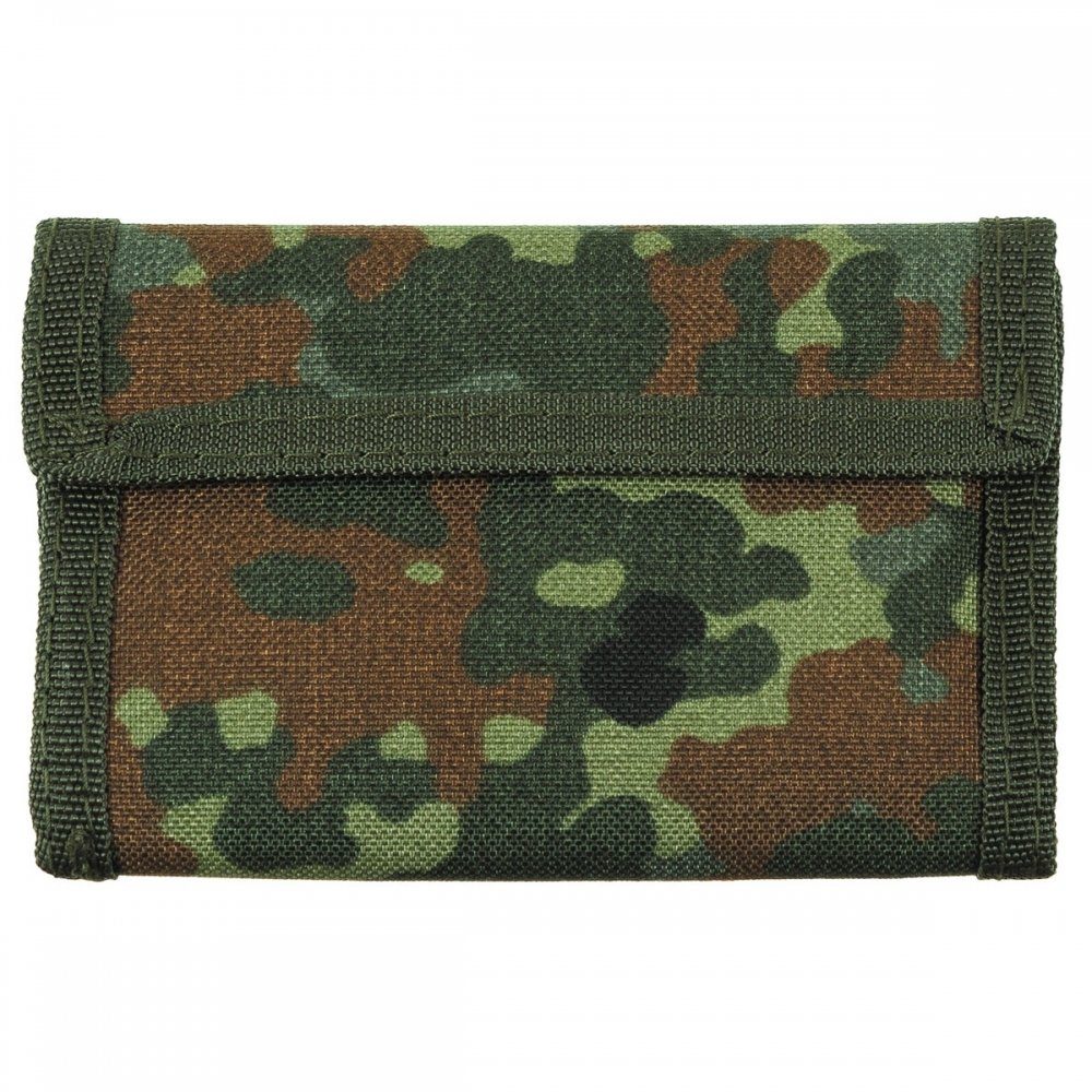 MFH Geldbörse Nylongeldbörse, flecktarn, (Packung, Schlüsselring) Klettverschluß mit mit