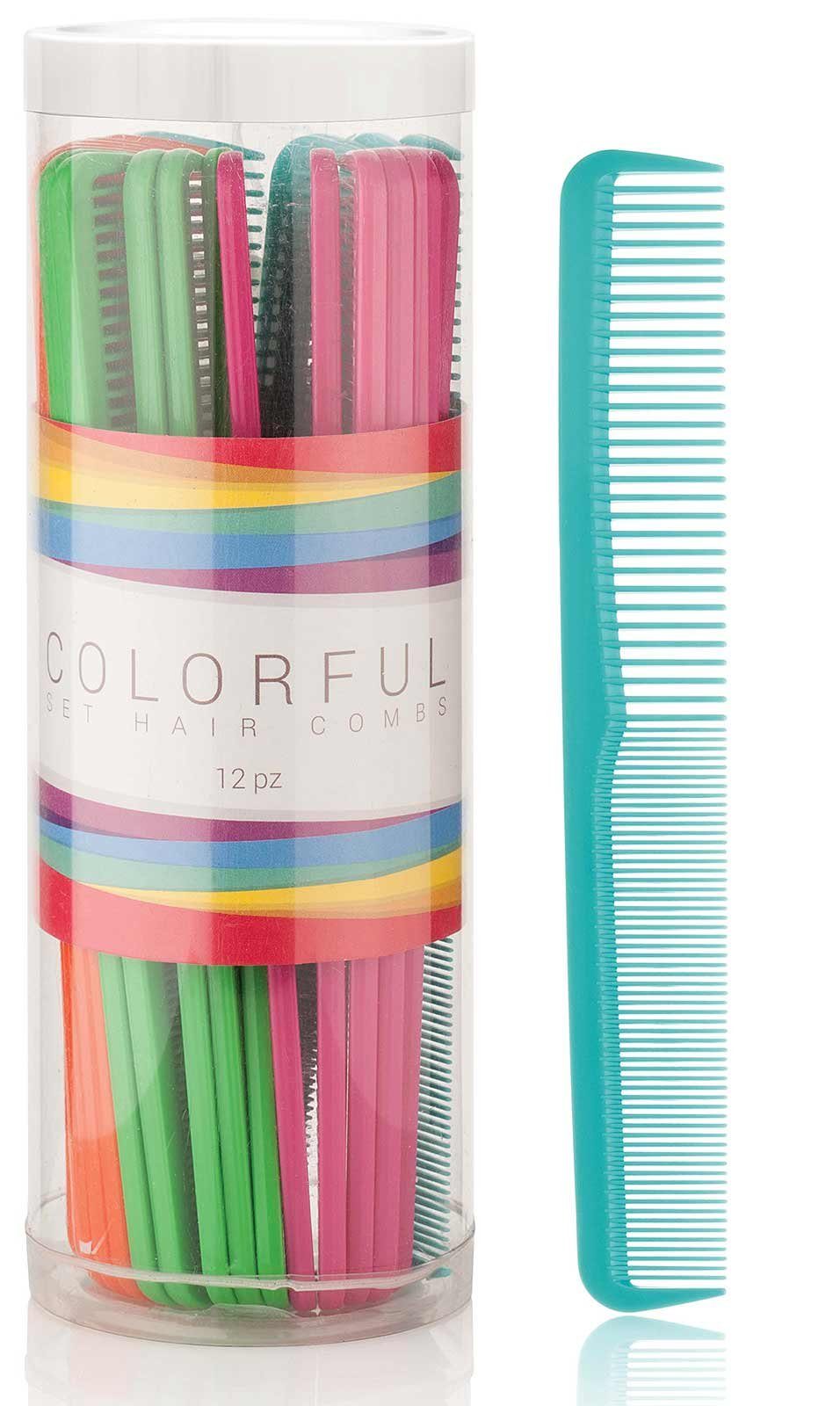 Haarschneidekamm Haarkamm in 24er Farben Kosmetex Set, mehreren