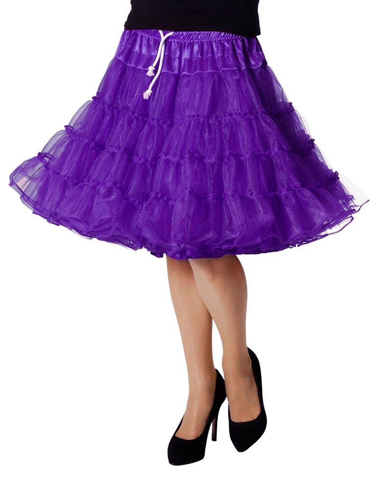 Kostüm Petticoat Unterrock Tutu Tüll Damen lila Luxus
