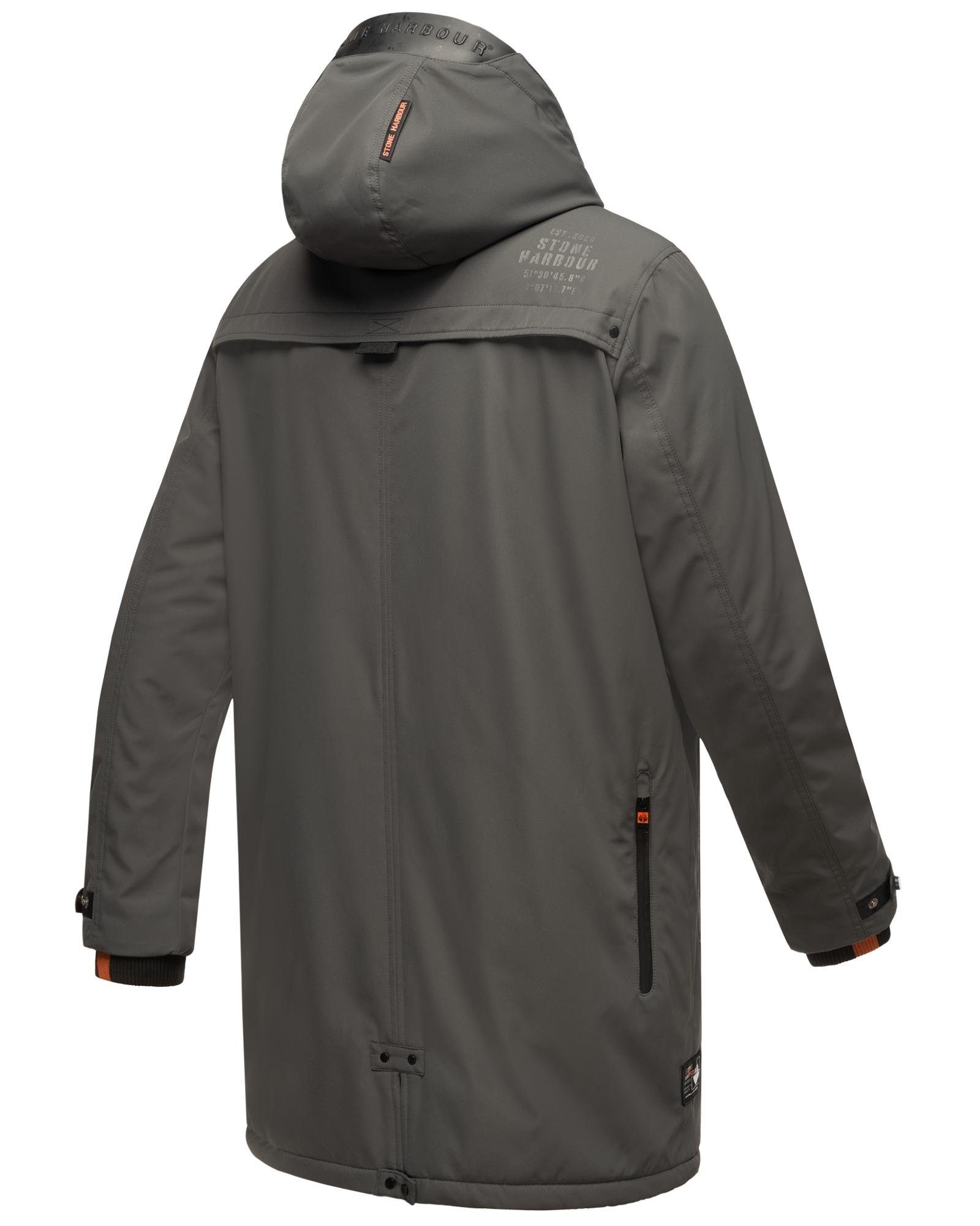 Stone Harbour Kurzmantel Lanzoo Cooler Herren Übergangsmantel mit großer Kapuze