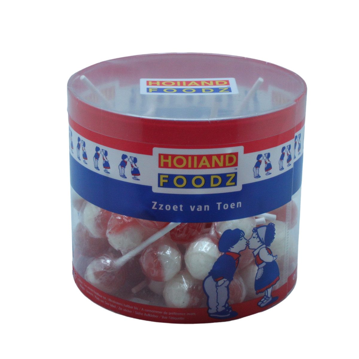 Holland Foodz Süßigkeit, Holland Foodz Brause Lutscher rund prickelnd köstlich süß 720g