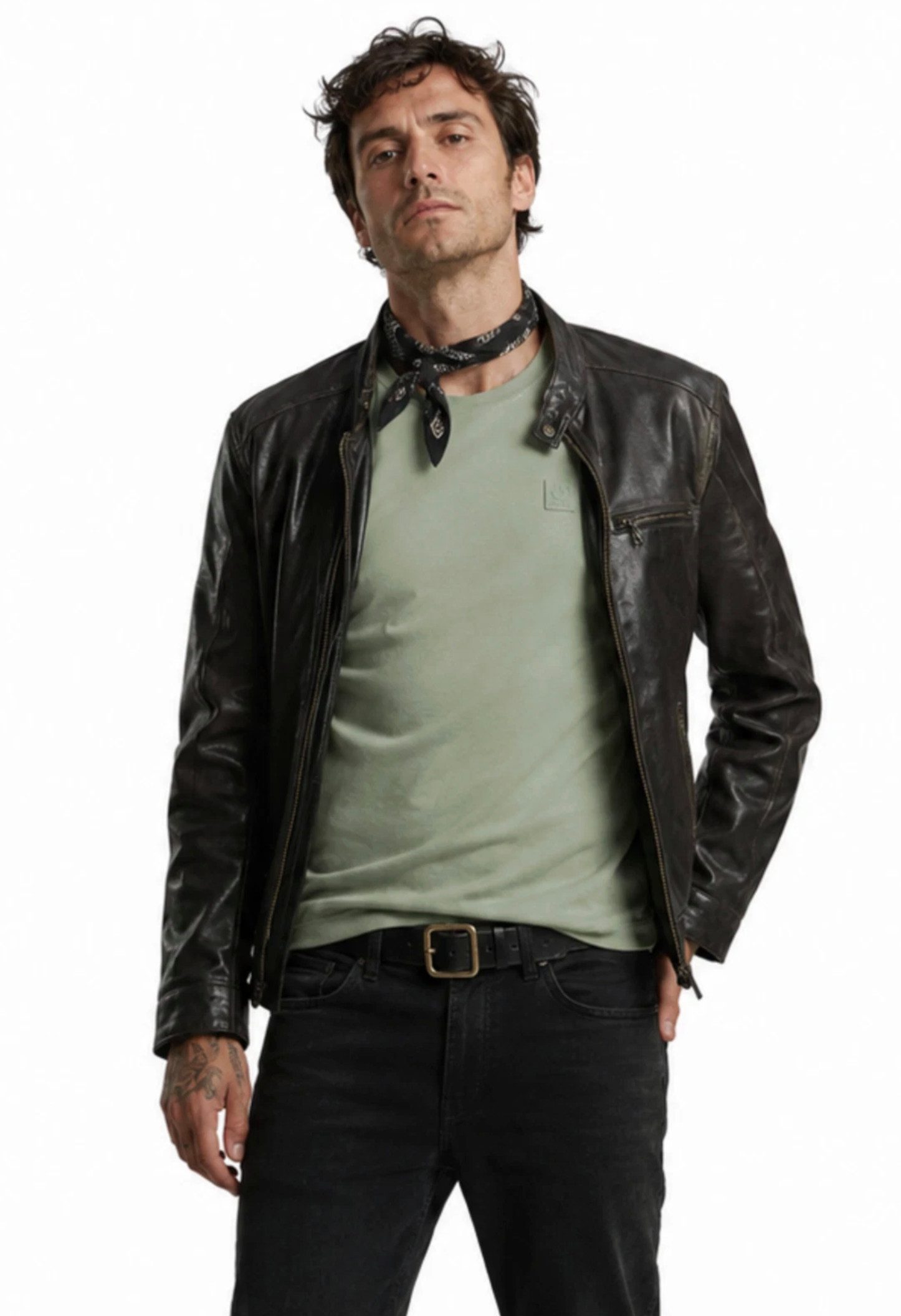 Belstaff T-Shirt London Steel Mercerised Cotton Retro Silikon-Phoenix-Logo Farblich abgestimmtes Silikon-Phoenix-Logo
