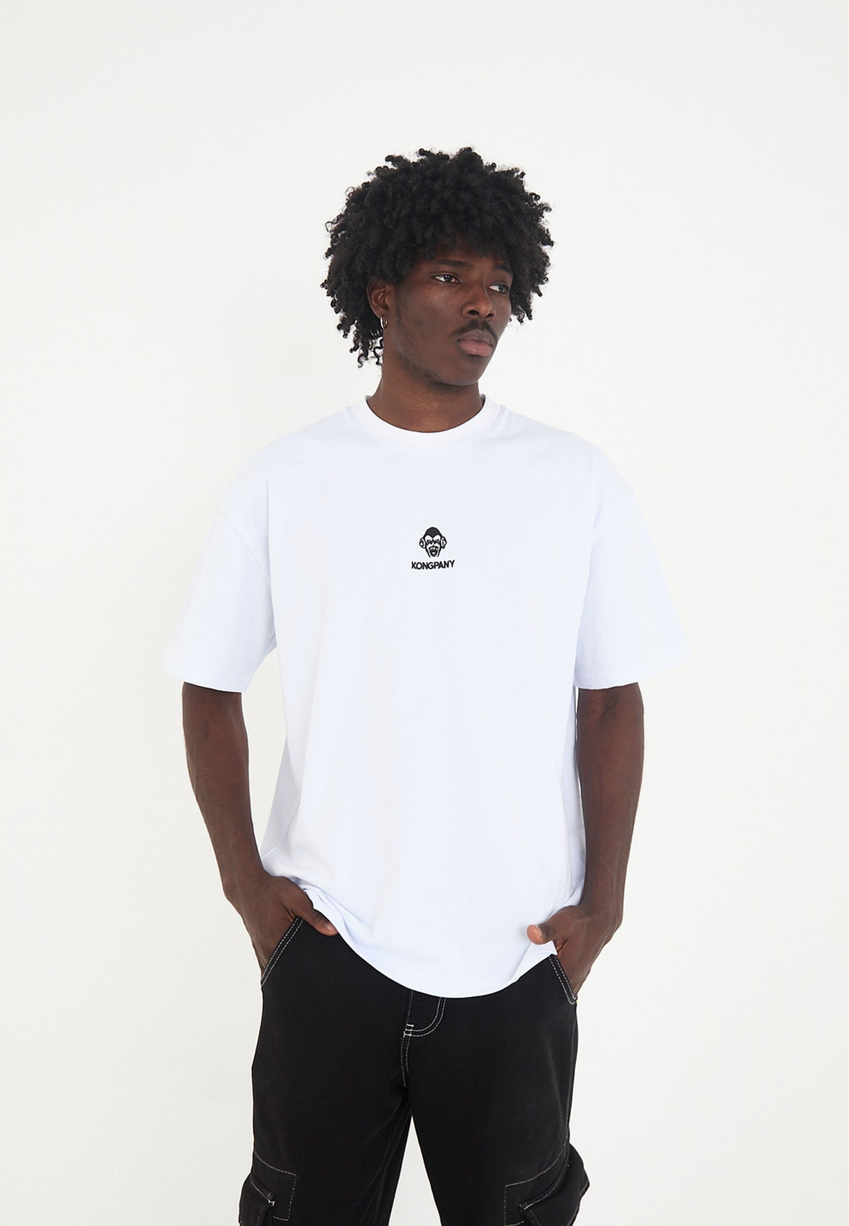KongPany T-Shirt Unisex Design mit Rückenprint und Logo-Front Gang Gang_T-Shirt